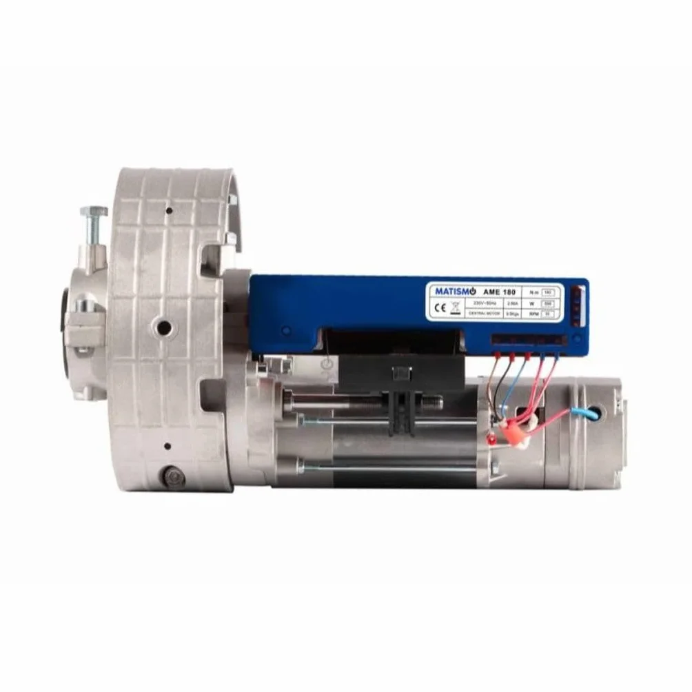 MATISMO AME180 - Motor para puerta enrollable de hasta 200 Kg - Solo incluye motor con cable de desbloqueo