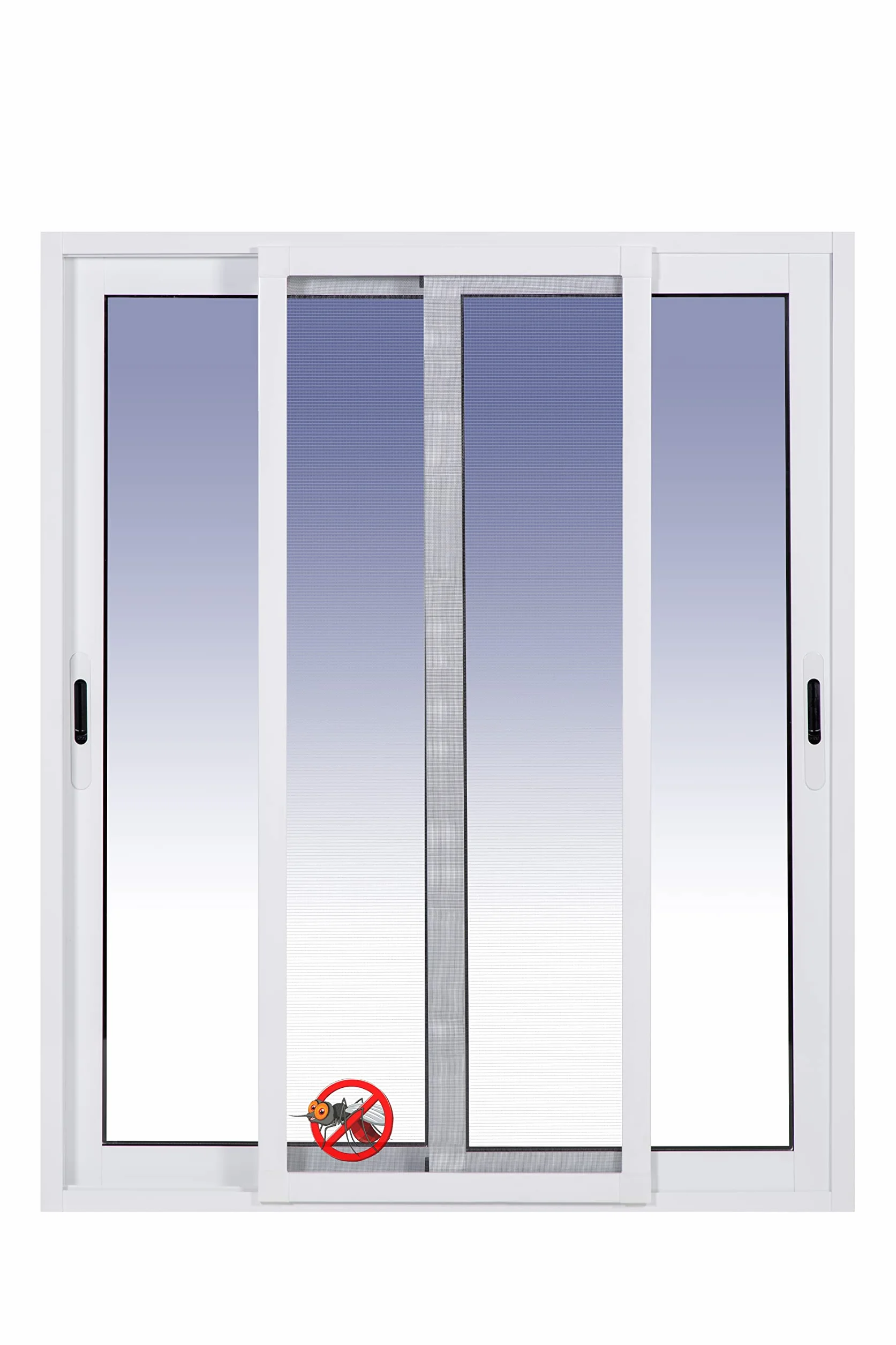 Ventanastock Ventana Aluminio 1000x1000 Corredera 2 hojas con mosquitera