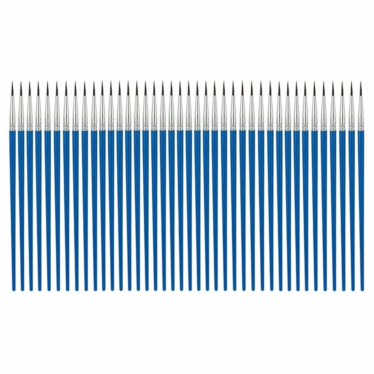 Brochas Pintura Juego de Pinceles Pintura Pelo Plano Redondo, Pincel con cerdas Nailon for Acuarela al óleo, Suministros Arte Escolar, 10/20/50 Uds(50 PCS Pointed Brush)