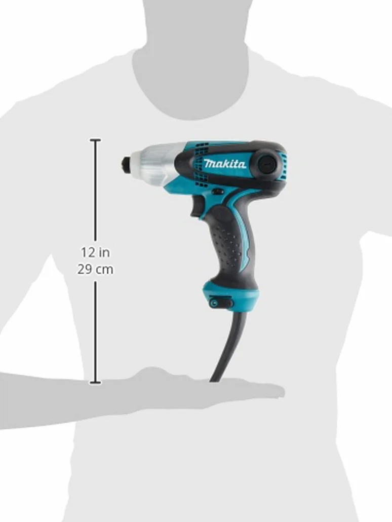 Makita TD0101F atornillador, 230 W, Negro/Azul