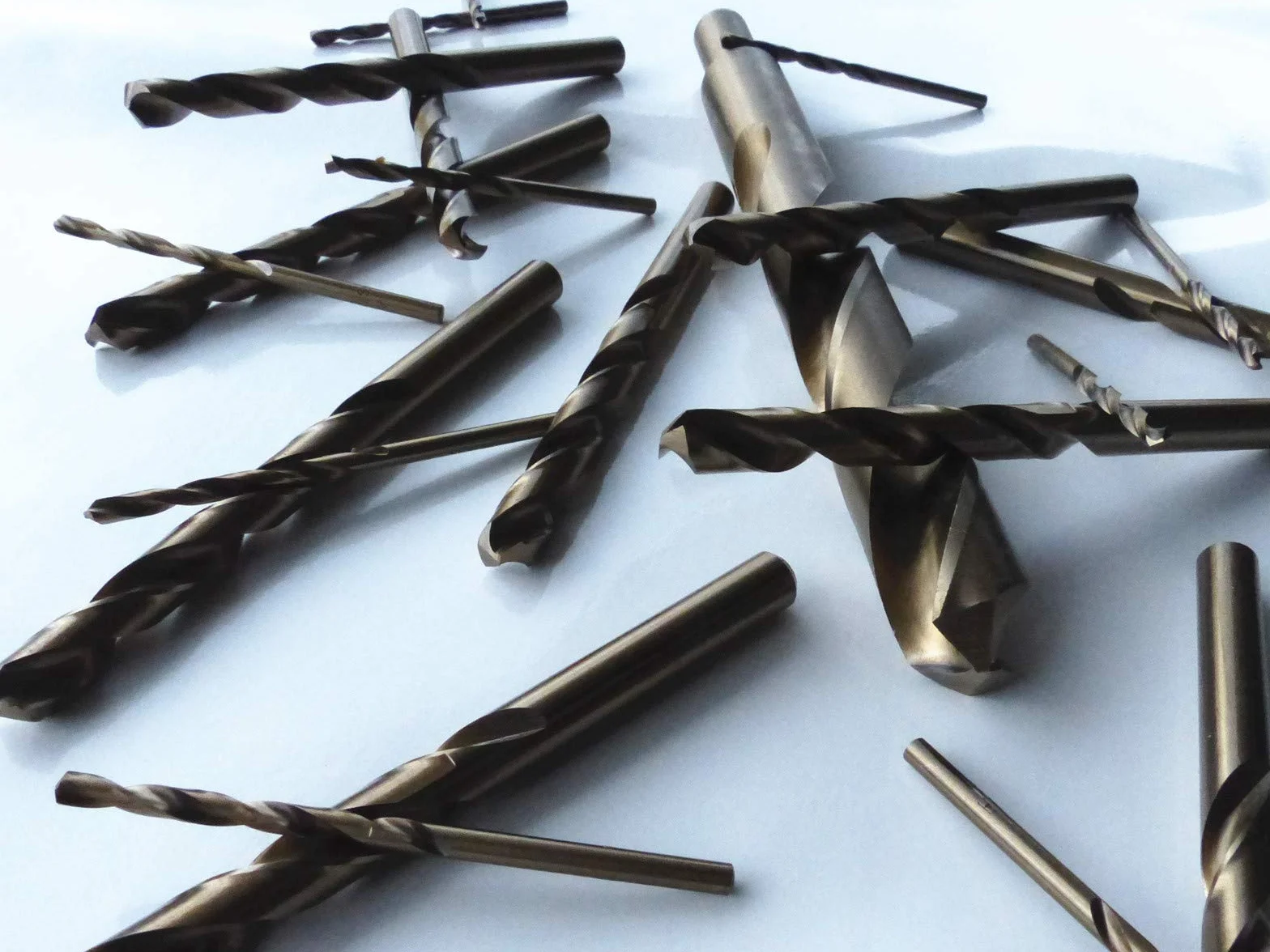 Juego de 10 brocas para metal (acero inoxidable, diámetro de 0,3 mm, cortas tipo N, corte derecho, HSS/Cobalt, 5 %, DIN 338)