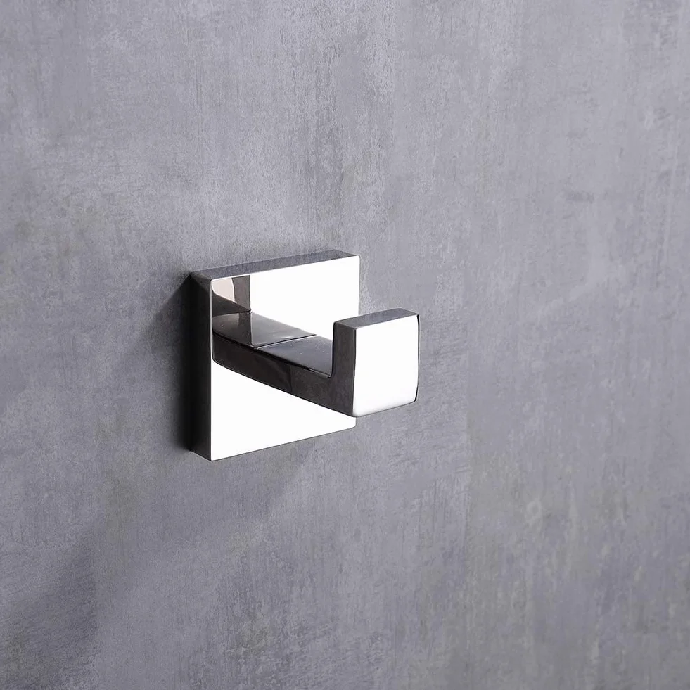 YUET 2 Piezas Gancho Toalla Soporte Pared Acero Inoxidable 304 Toallas de Baño Colgador Montado en la Pared Cocina Percheros Toalleros Garaje (Cromo)