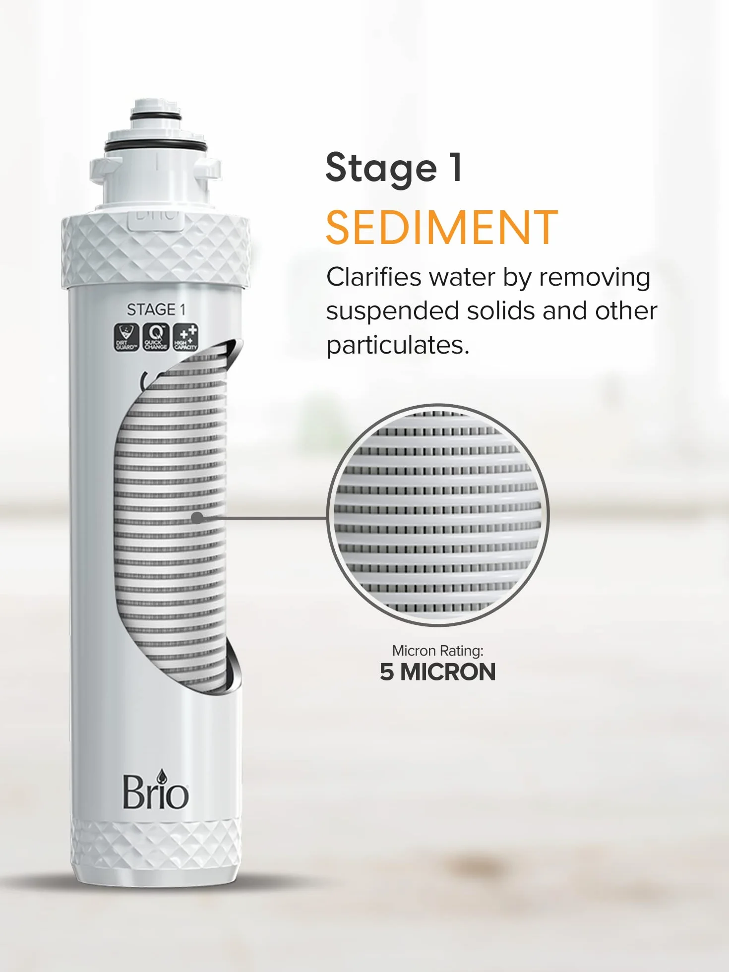Brio Kit de repuesto de filtro de enfriador de agua de 3 etapas para modelos con UVF3