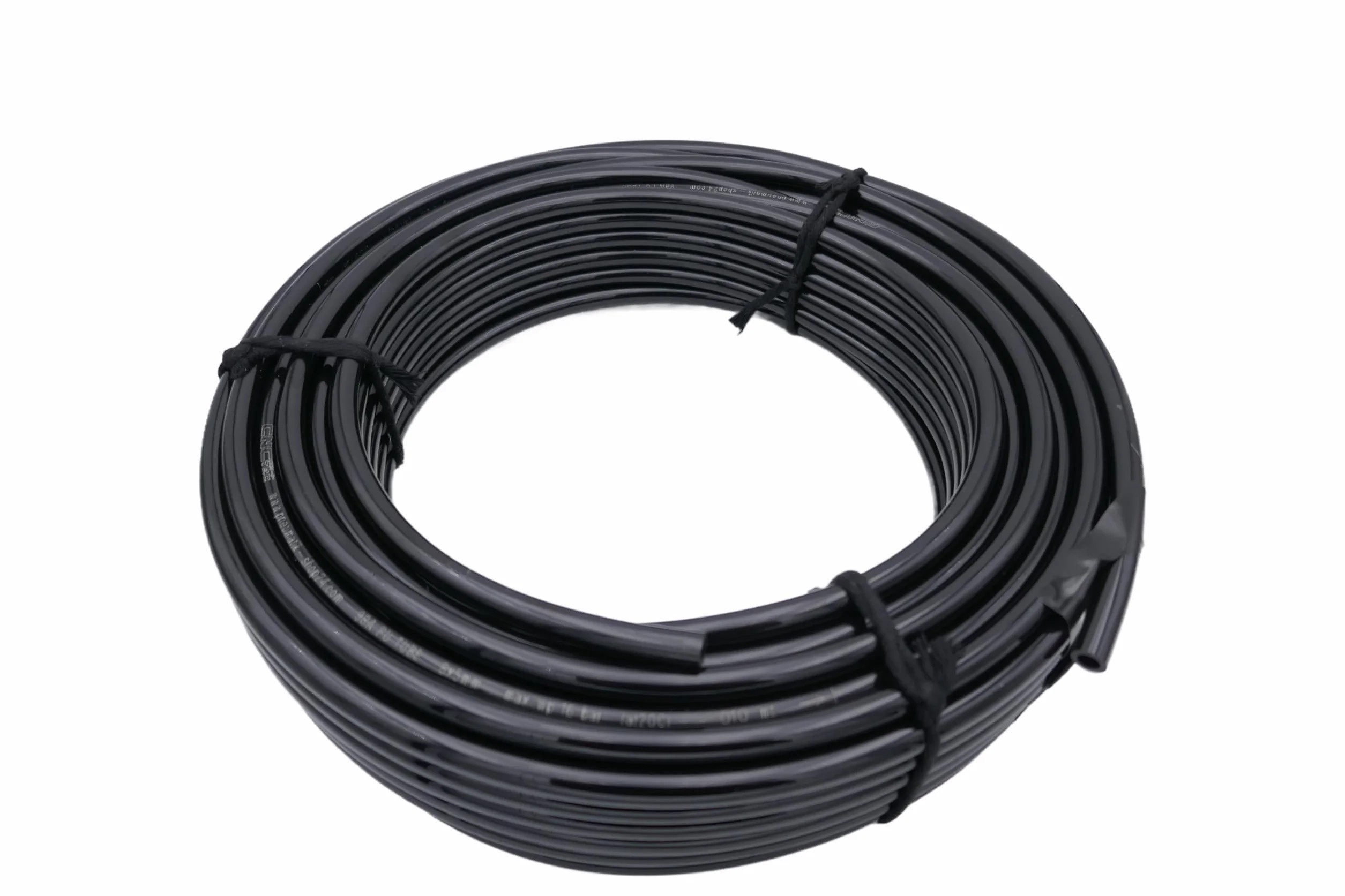 Manguera neumática de poliuretano de 8 mm para aire comprimido, 25 metros PUN 8 x 5 mm, color negro