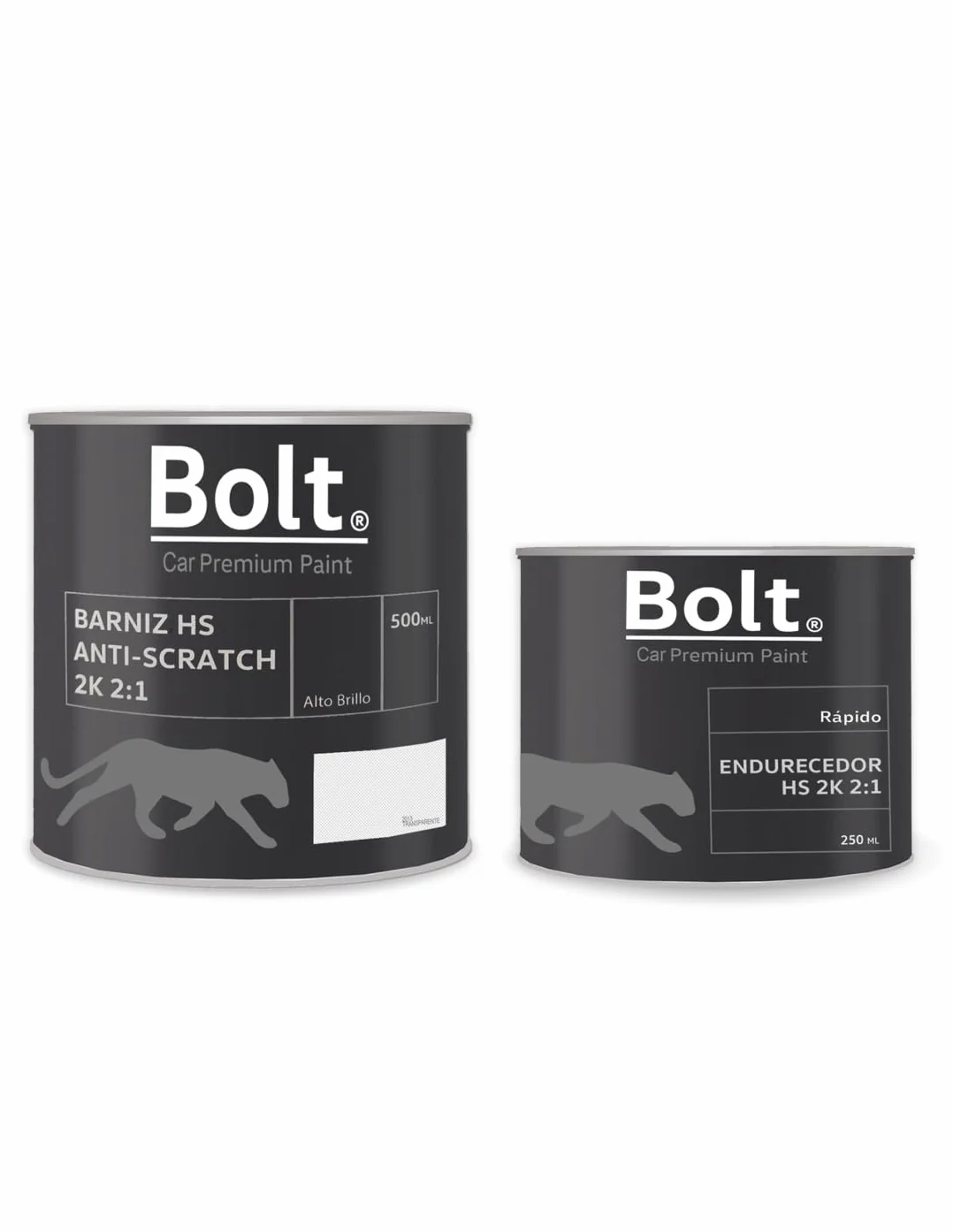 Kit Barniz + Catalizador Hs 2:1 Normal 2K Bolt 750 Ml