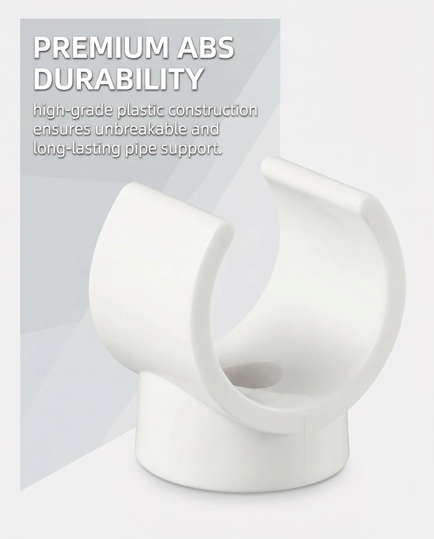 20 piezas Clips PEX de 1/2 pulgada para colgar tuberías – abrazaderas para tubos, soporte de tubería de 16 mm, ganchos en U, abrazaderas para tuberías de agua, clips de abrazadera de tubo