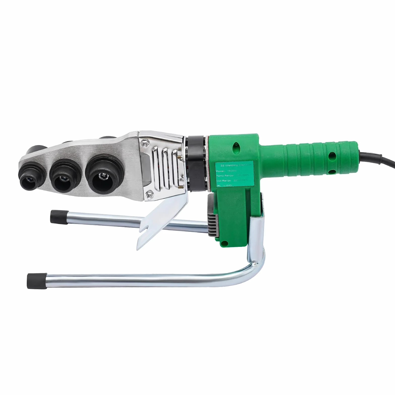 Dispositivo de soldadura para tubos de agua, 77-725°F ajustable, pantalla LED, placa de conductividad térmica de aluminio, calefacción doble de tubo de 1500 W, PPR PE PP
