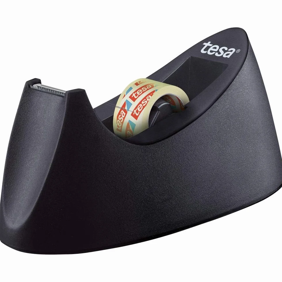 tesa Easy Cut CURVE Dispensador de mesa antideslizante 10m x 19mm