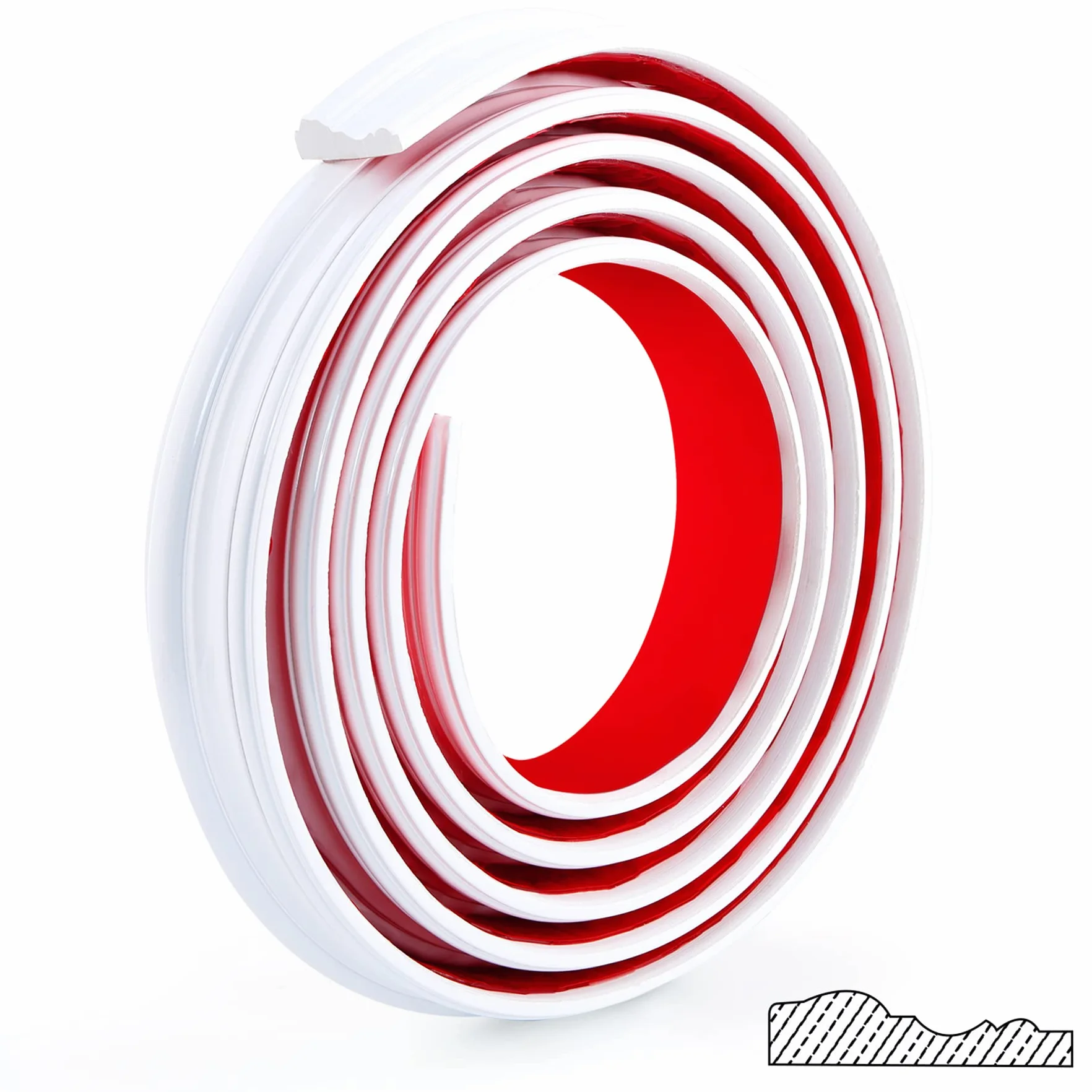 TriMold Moldura Tira Adhesiva Borde Silla 3m x 4cm