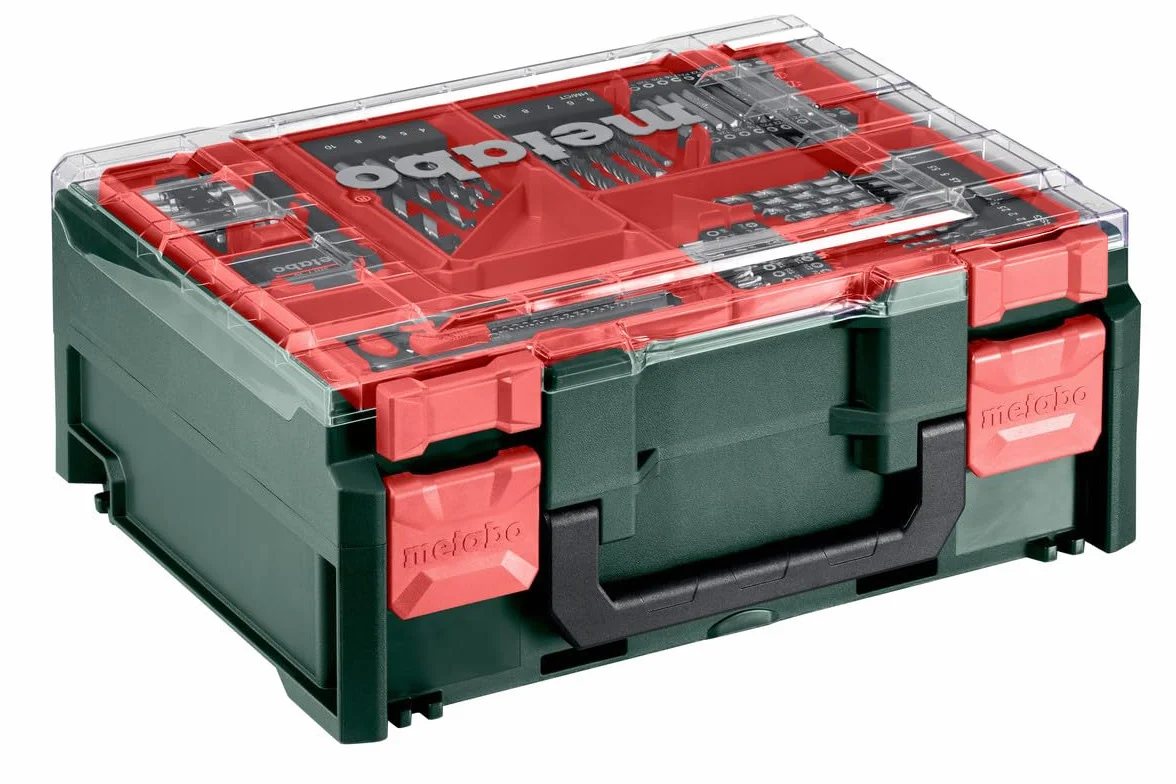 Metabo SB 614053710 - Juego de brocas de impacto inalámbricas, 18 L, incluye batería (18 V, 2 baterías LiPOWER de 2 Ah, diámetro del taladro 13 mm/36 mm, peso 1,6 kg)