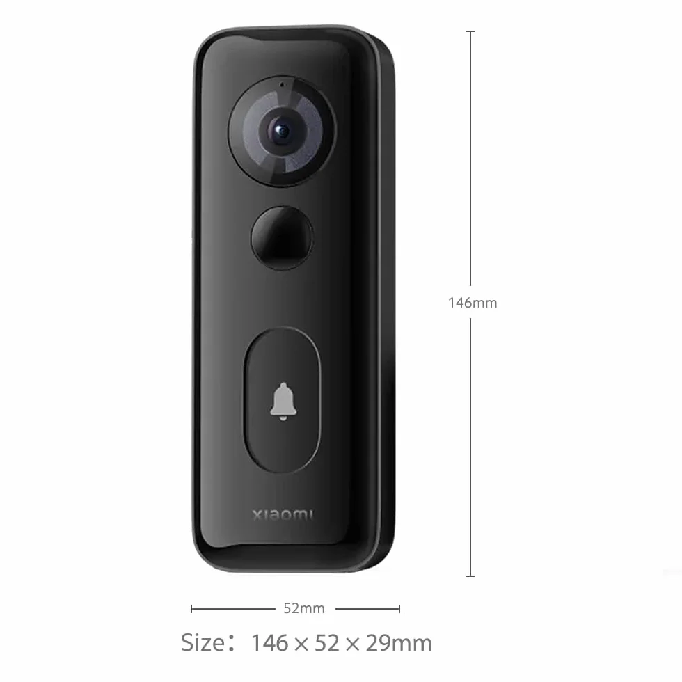 XIAOMI Smart Doorbell 3S Timbre Inteligente con Cámara 2K Negro