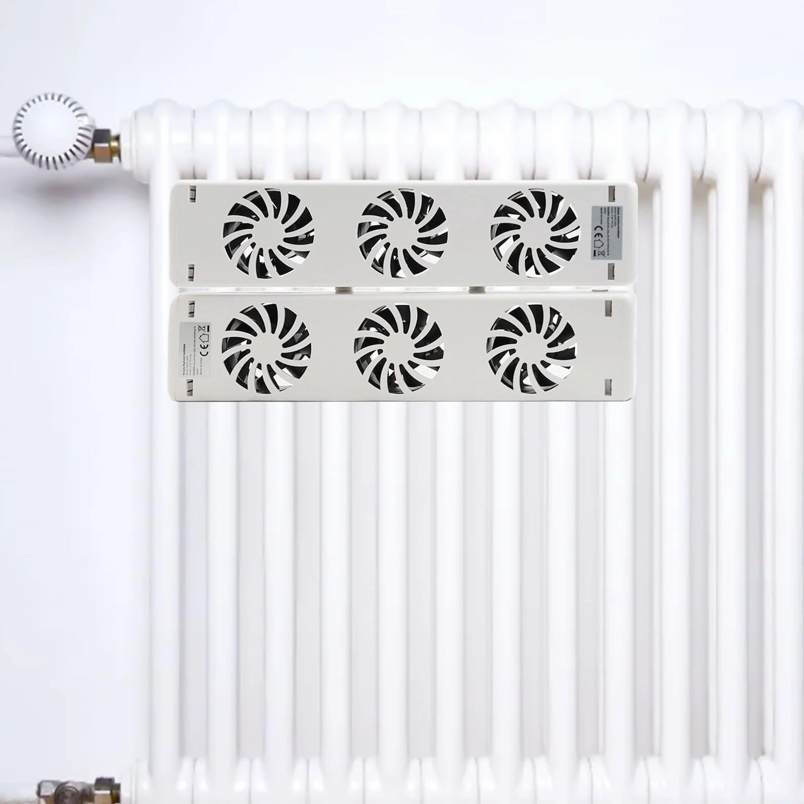 Ventilador de radiador, ventilador de calefacción, 2 ventiladores de radiador MXRV-S02 Ventilador de chimenea magnético inteligente, ventilador de radiador (kit de expansión)