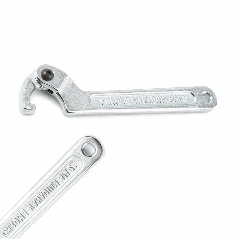 SEIWEI Herramienta de llave inglesa C, 115-170 mm, llave de gancho ajustable, cromo vanadio