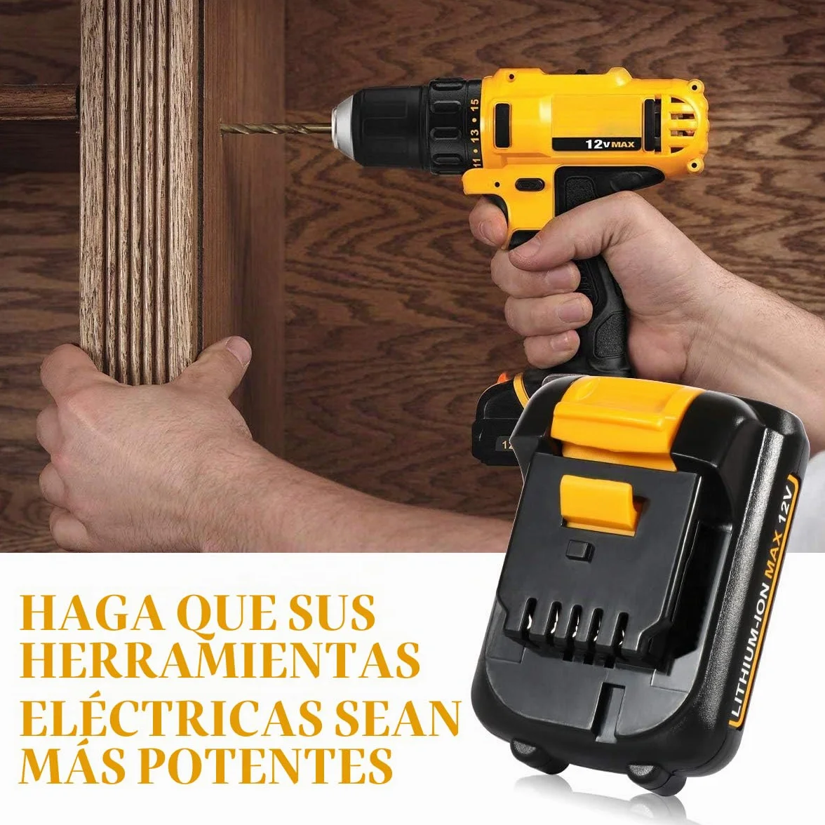 Paquete de 2 baterías de iones de litio DCB127 de 3.0 Ah 10.8 V/12 V de repuesto para Dewalt DCB124-XJ DCB120 DCB123 DCB127 DCB122 DCB124 DCB121