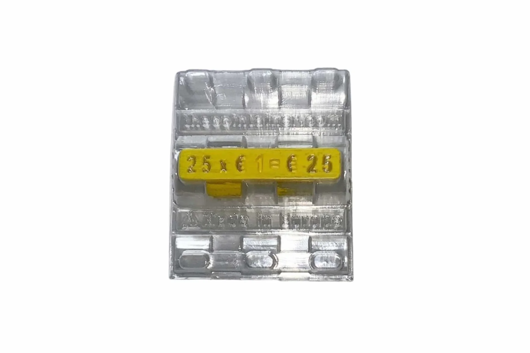 Pack Blister Monedas 100 Unidades Euros y Centimos Cartucho Guarda Monedas 1€