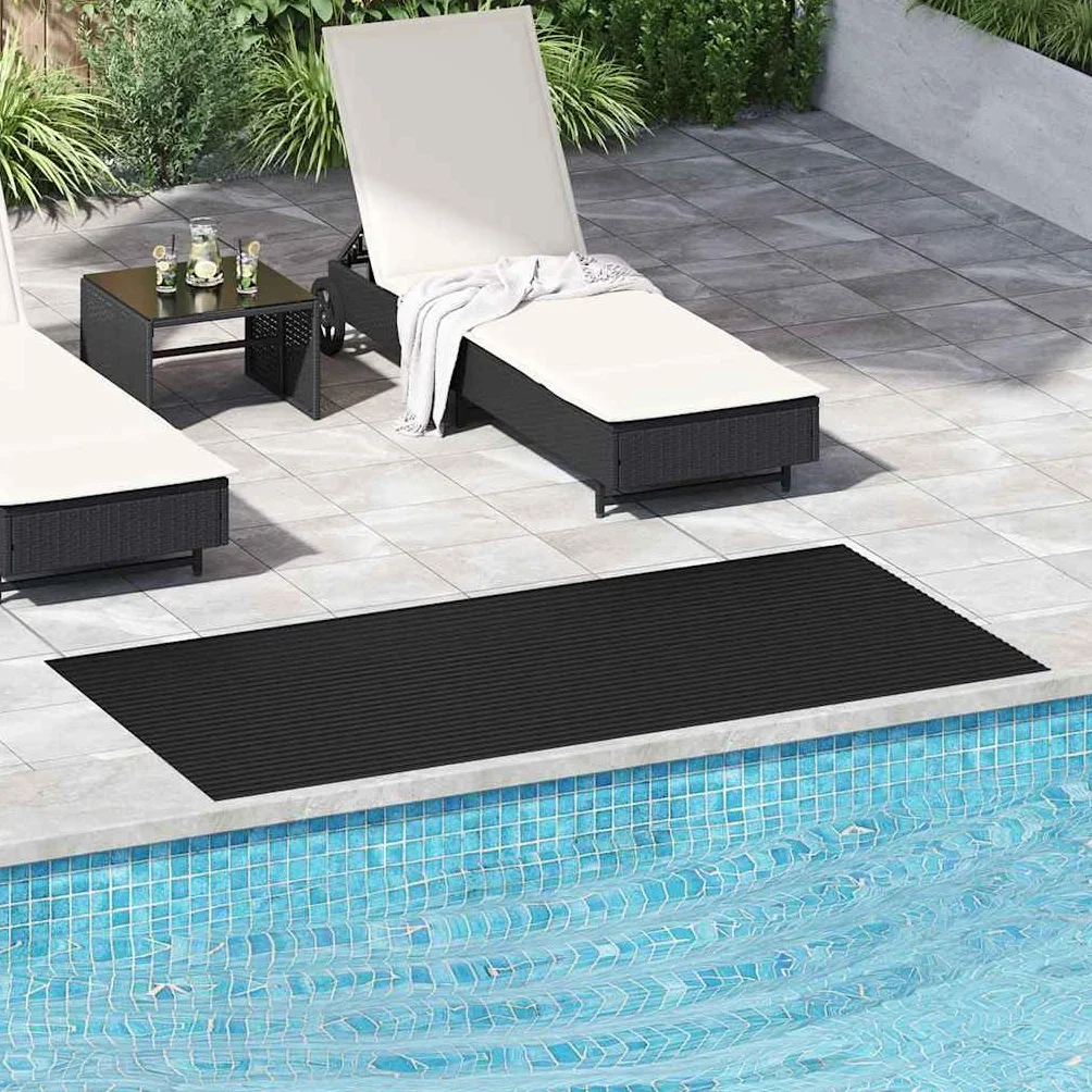 vidaXL Alfombra de Goma Antideslizante de 2 x 1 m Modelo de Nervios Alfombra de Suelo