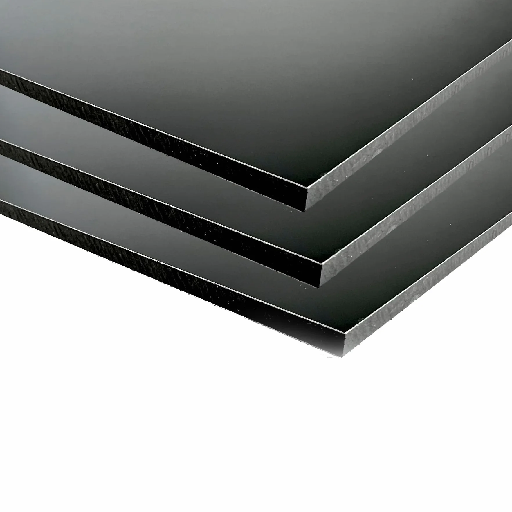 Placas de aluminio composite 3mm de grosor cortadas a medida cortados con disco de cualquier tamaño en colore negro o blanco. (negro, 60 x 50)