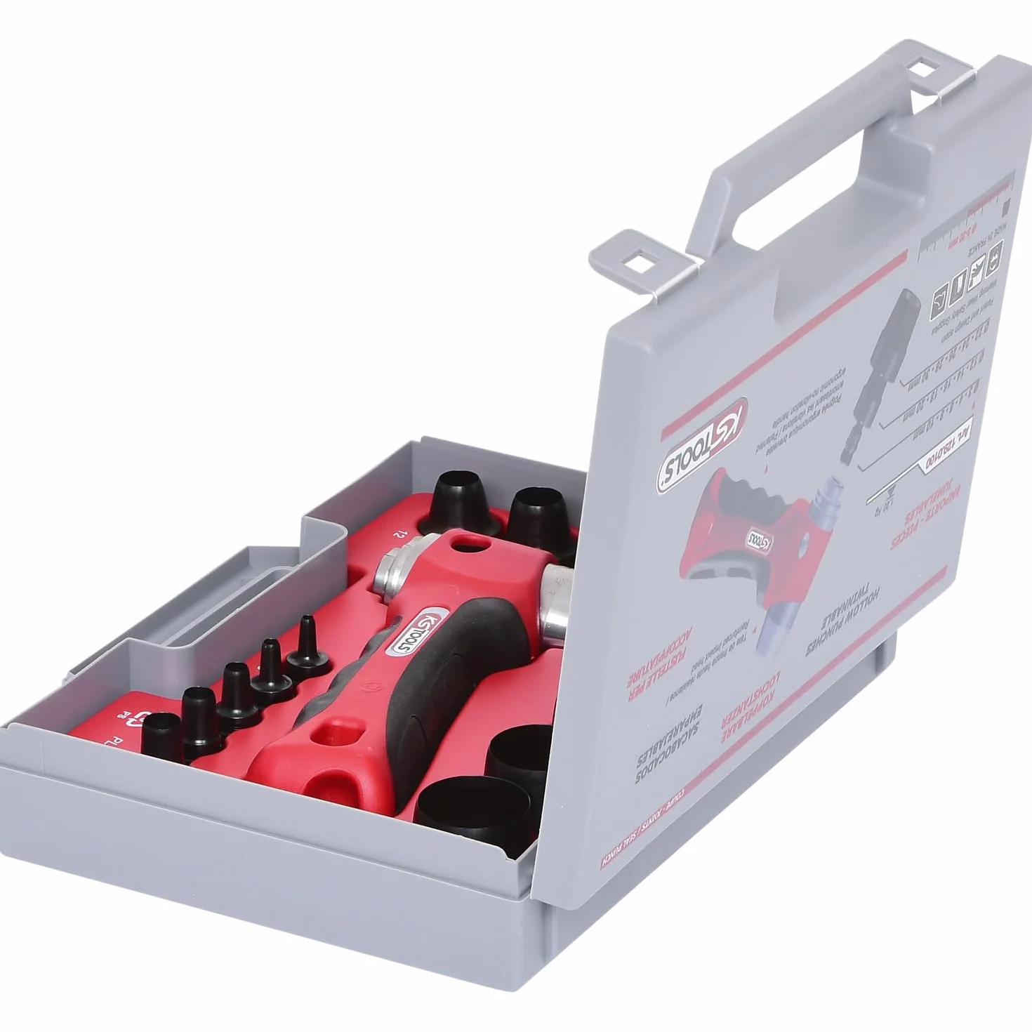KS Tools 129.0100 Juego de sacabocados anulares 16 pzs