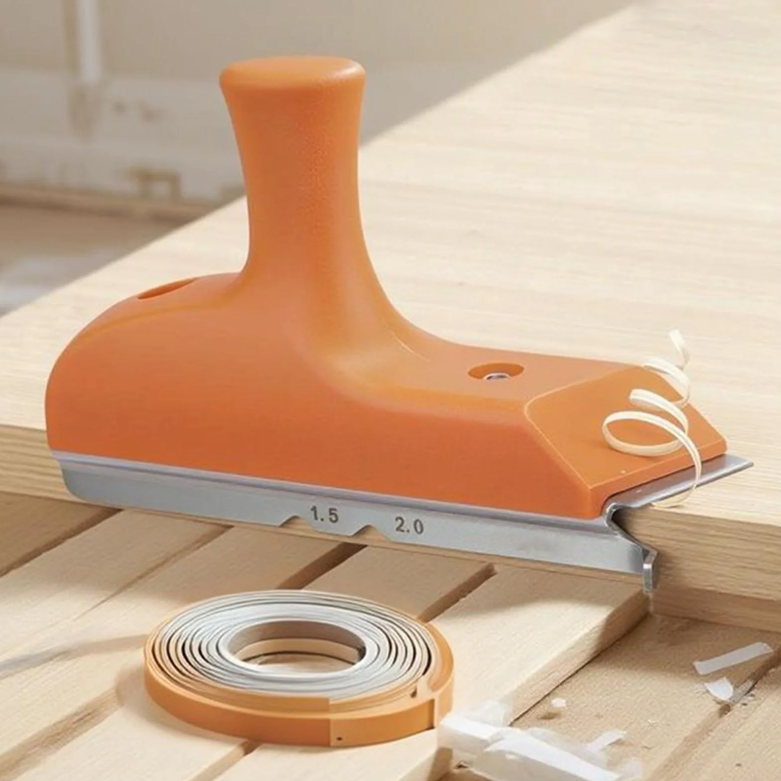 Recortador de Bordes de - Cepilladora Manual Para Rebabas De Cantos,Herramienta Manual Para Carpintería Con Cuchilla Biselada Para Recortar Cantos Rectos Y Curvos De Pvc Y