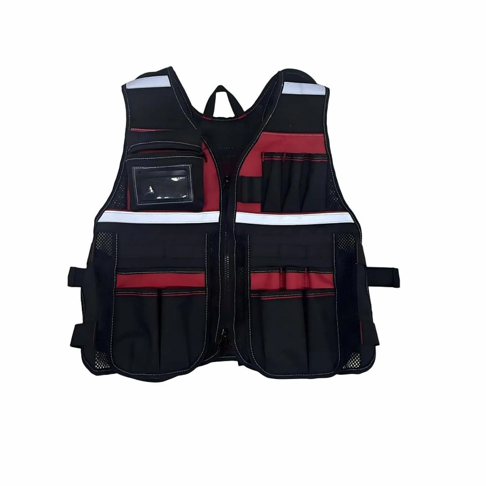 Chaleco de Trabajo para Electricista con Múltiples Bolsillos Bolsa Organizadora de Herramientas Diseño Multifuncional Material de Tela Oxford Resisten