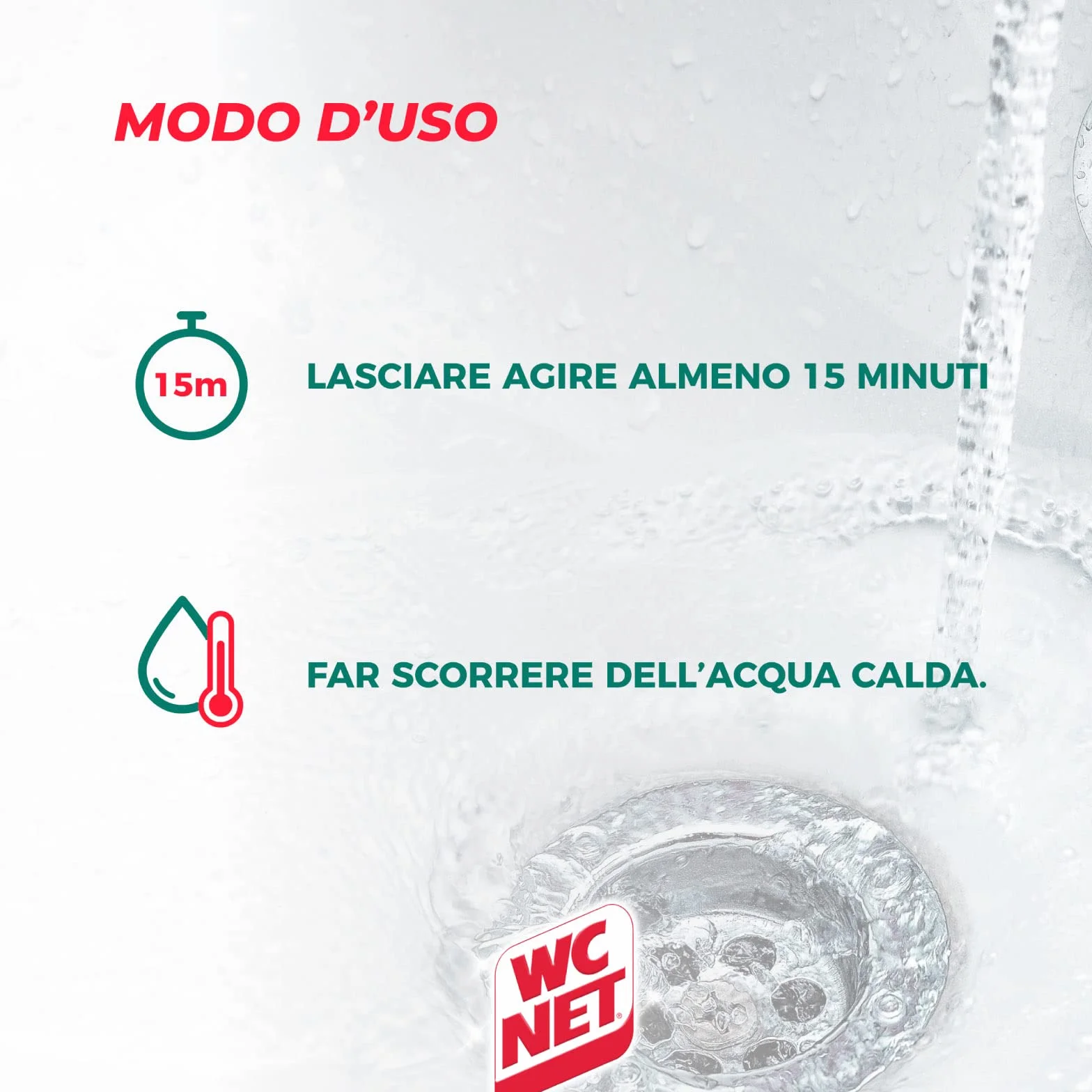 Wc Net Professional – Desatascador 5 acciones en 1, desatascador de tuberías y antical, 1000 ml x 4 paquetes