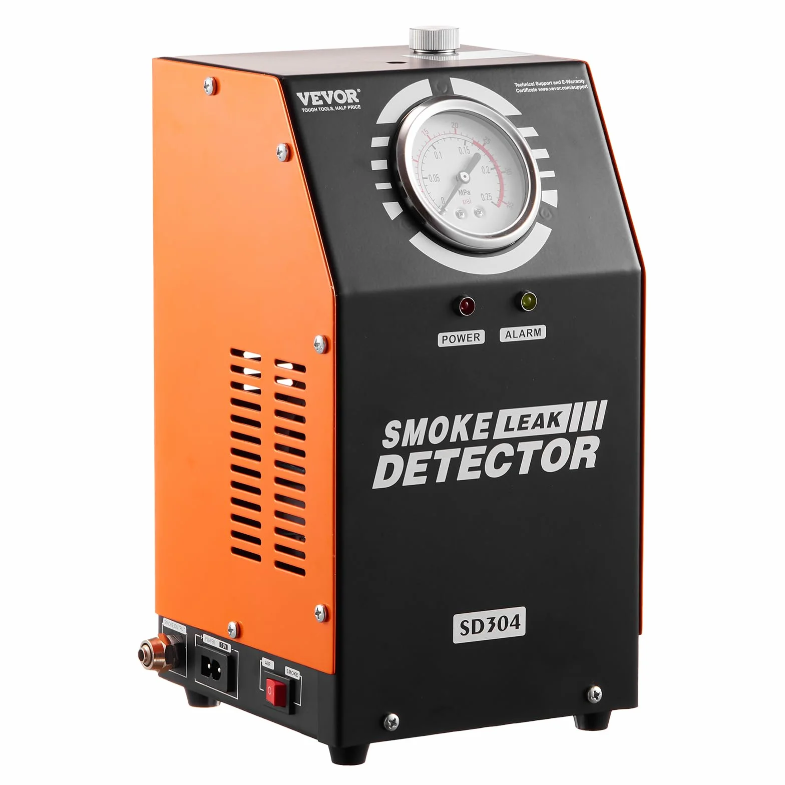 VEVOR Máquina Detectora de Fugas de Humo 8 L/min, Modo Aire, Detector Automóvil -20°C a 75°C 154x173x290 mm 19-23 PSI