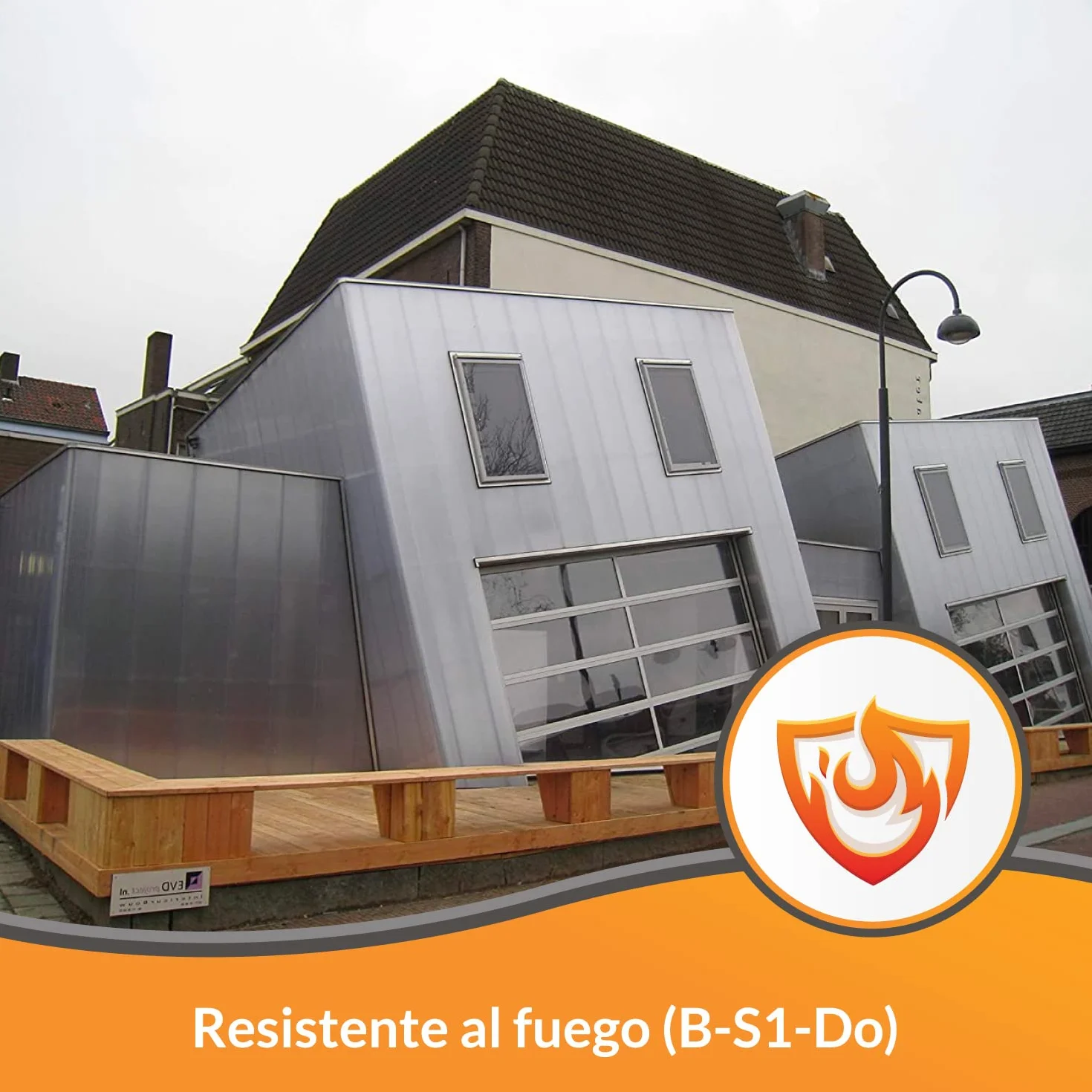 Kit Placas de policarbonato Compacto Transparente 10mm - Medida Final 1500 x 2800 mm- Incluye Accesorios de instalación
