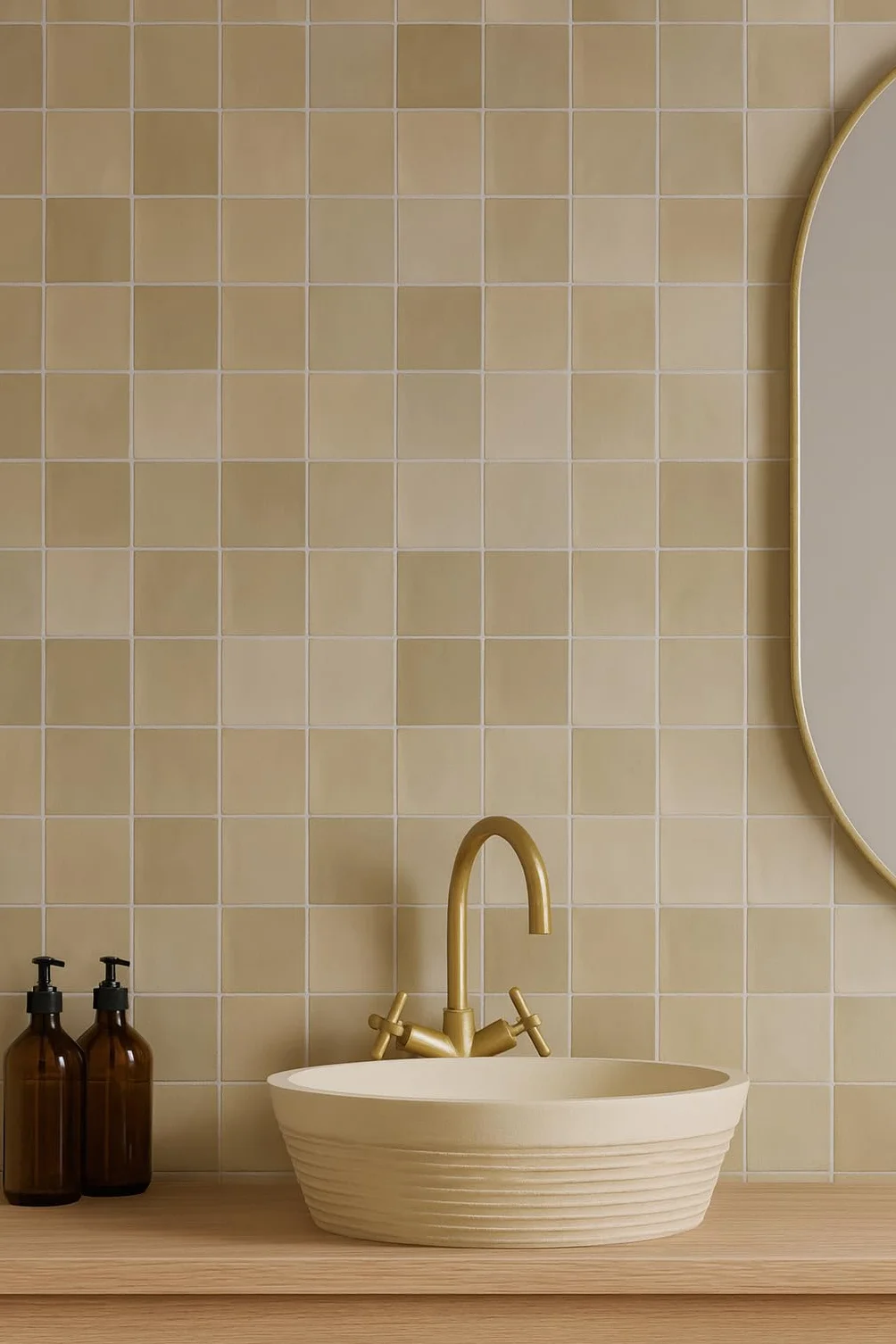 Azulejo de cerámica monocción Blanco brillo de 15x15 (BEIGE)