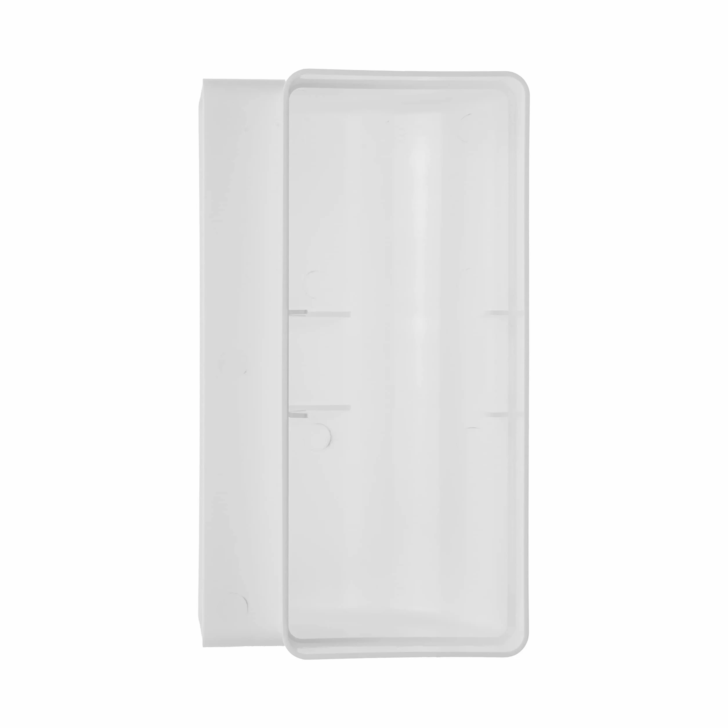 Repa Market 220 x 90 mm Codo de canal rectangular para conexión de tubería - Ángulo: 90° - Sistema de ventilación, calefacción, refrigeración - Elemento de ventilación para espacios limitados.