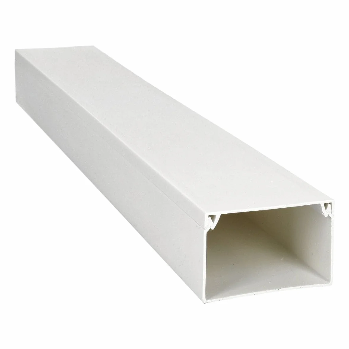 Jandei - Pack x10 Canaleta Blanca para Cables PVC. Organización y Protección del Cableado 1 Metro Longitud (40x60mm)