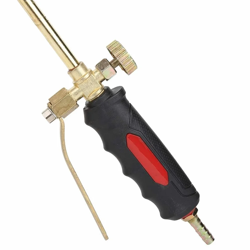 Herramienta De Soldadura Soplete Gas, Doble Apertura GX-35 Antorcha De Soldadura Hierro Y Latón Chapado, Antorcha De Soplete De Soldadura De Encendido Con Mango Cómodo,Cabezal De Antorcha De Soldadura