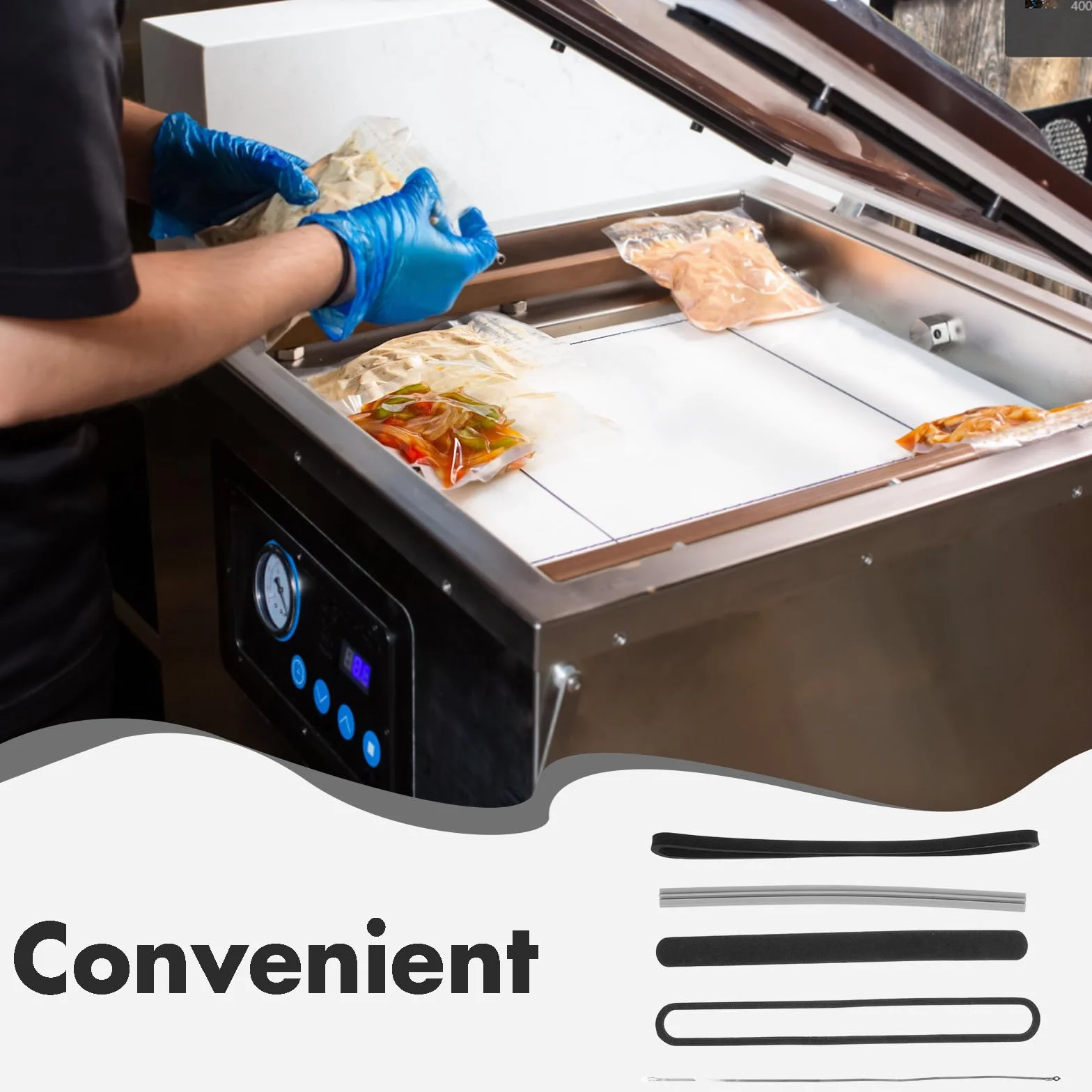 UKCOCO Tira de Silicona y Espuma Alambre Calefactor de Hierro Accesorios de Repuesto Sello Firme y Reemplazable para Máquina Selladora al Vacío para Uso en Tienda y Hogar