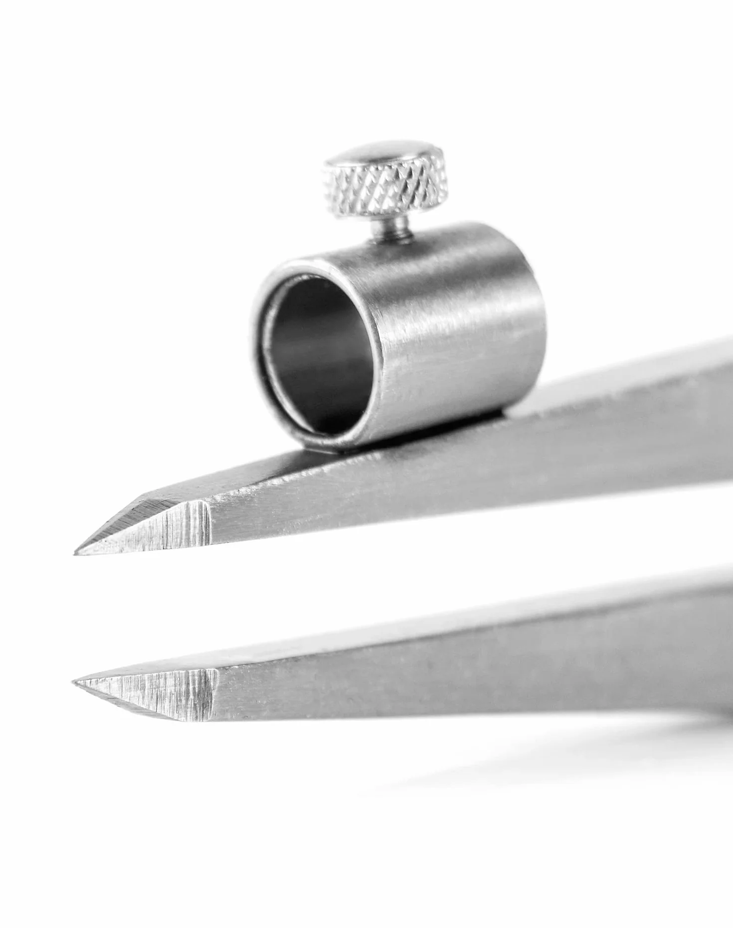 QWORK Divisor de Ala de Marcado de 200 mm, Brújulas de cuero con portalápices para geometría, dibujo