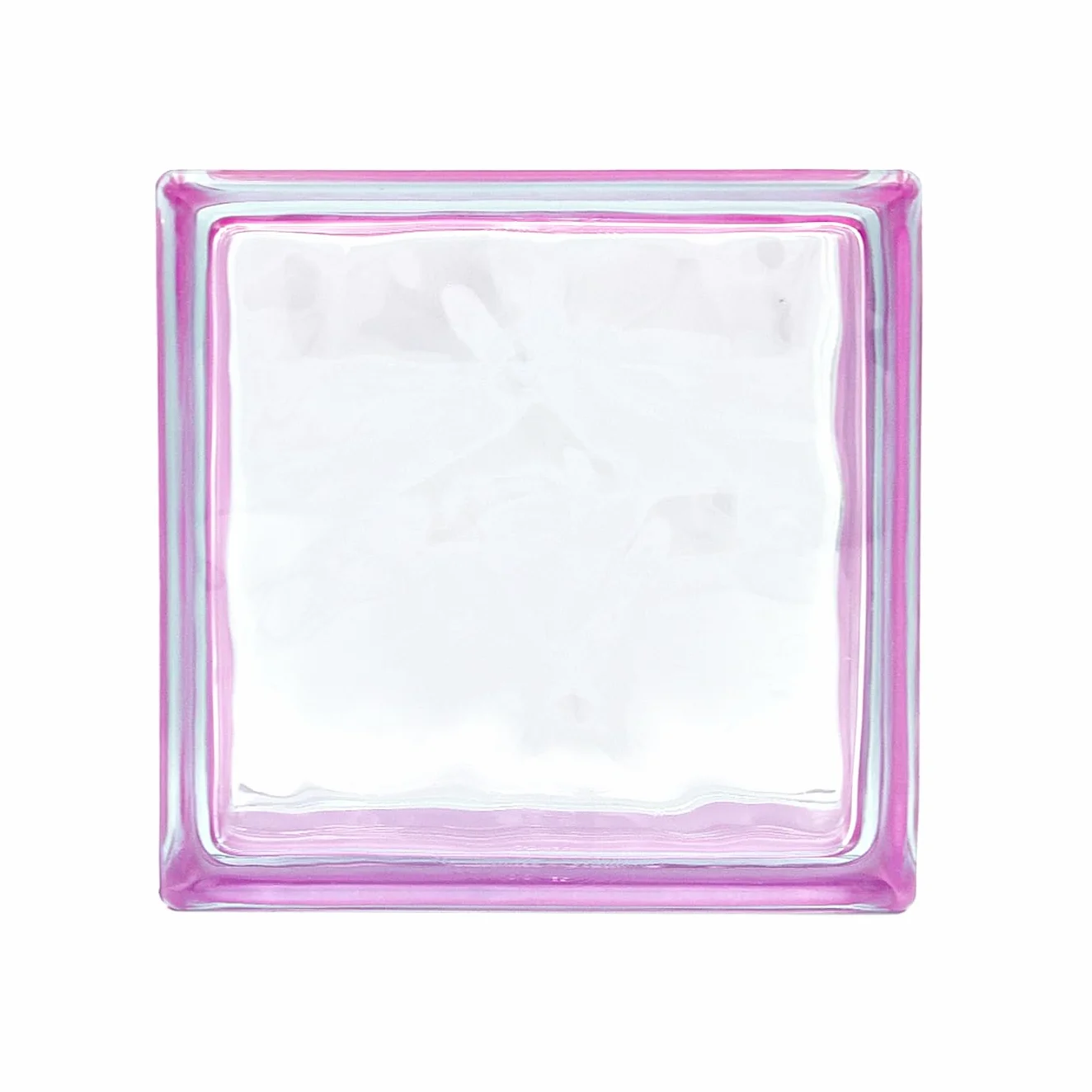 Bloque de vidrio Reflejos Ondulado color Amatista | cm 19x19x8 | Unidad de venta 1 caja de 6 pzas | Euro/pza. 5,50