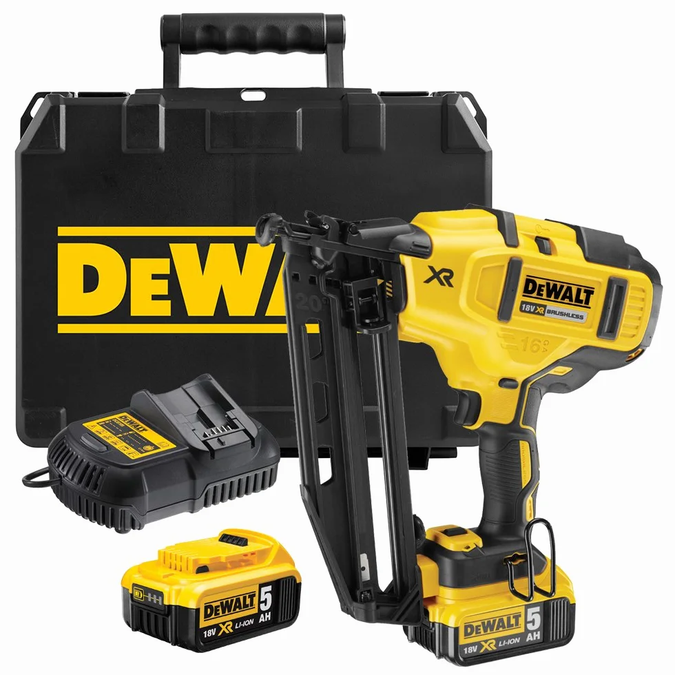 DeWALT – Clavadora inalámbrica para clavos de 63 mm, 18 V, 1 unidad, DCN660P2-QW