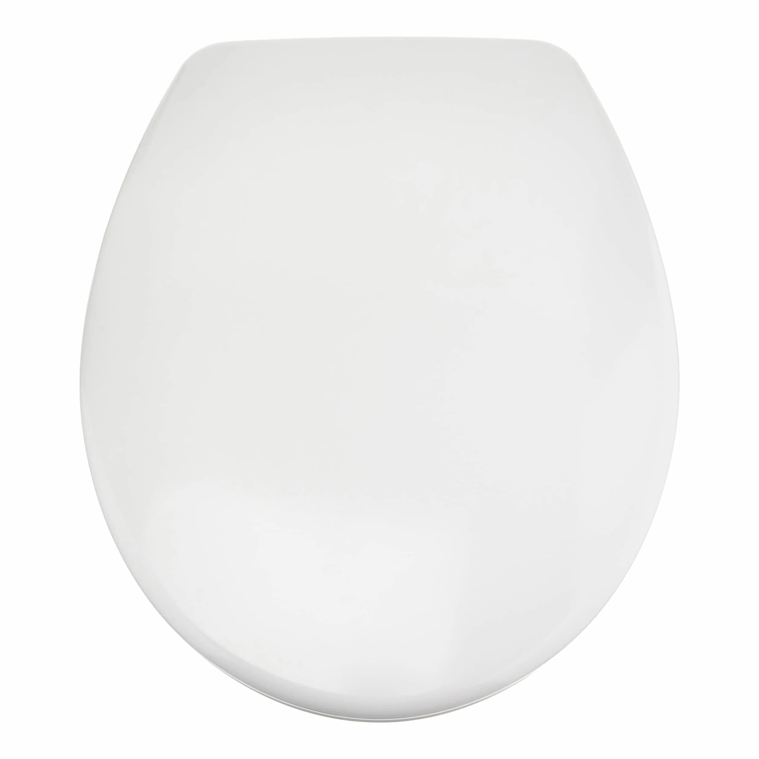 Amazon Basics Ovalado Asiento de inodoro de cierre suave, liberación rápida, urea, 37 x 42.5 cm, Blanco