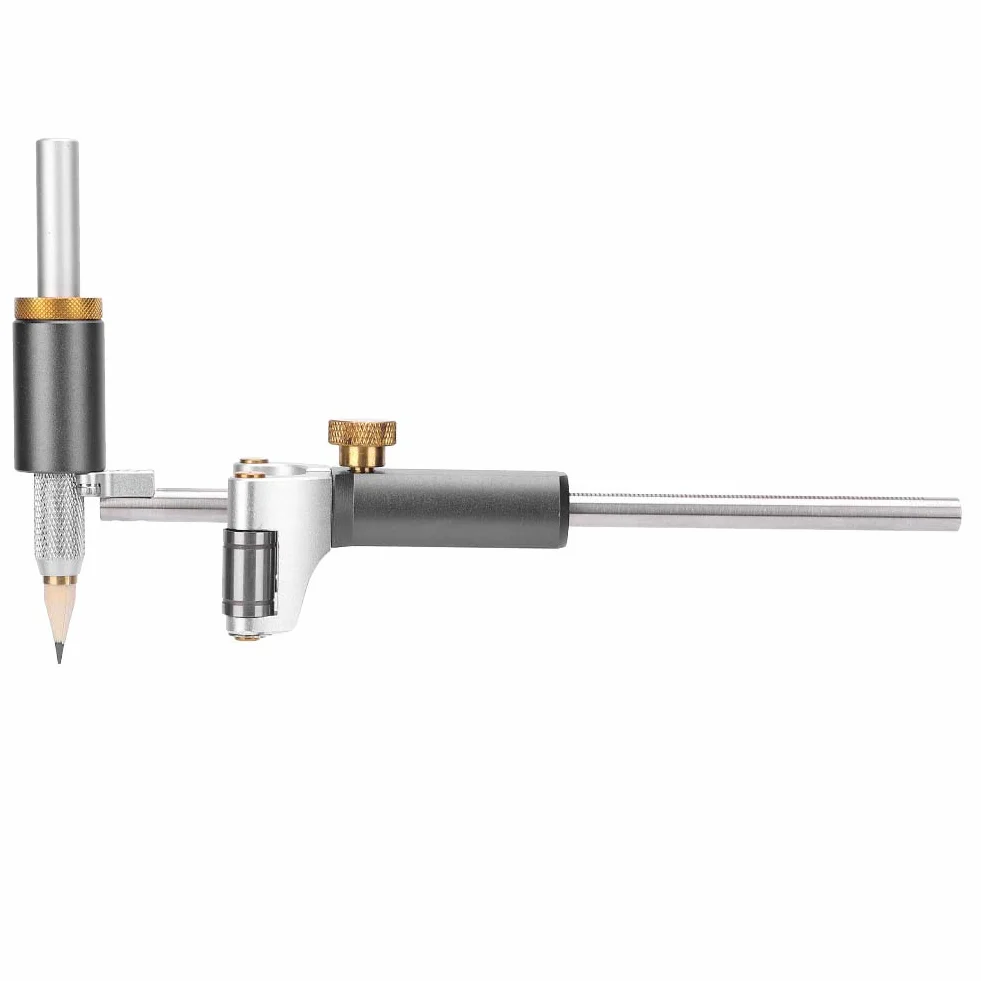 Herramienta de Trazado Lineal Para Madera, Regla de Trazado Métrica con Guía Paralela, Herramienta Multifuncional Para Marcado Y Dibujo En Carpintería Ideal Para Corte Preciso