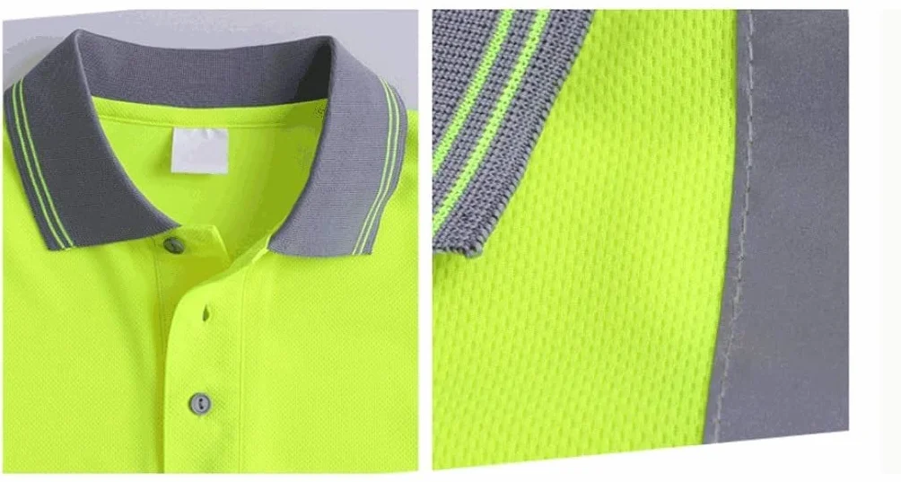 Chaleco de Trabajo Chaleco Reflectante Camiseta Con Cuello En V De Manga Larga Reflectante, Chaleco De Seguridad De Alta Visibilidad, For La Construcción De Edificios, Comida For Llevar, Ciclismo Chal