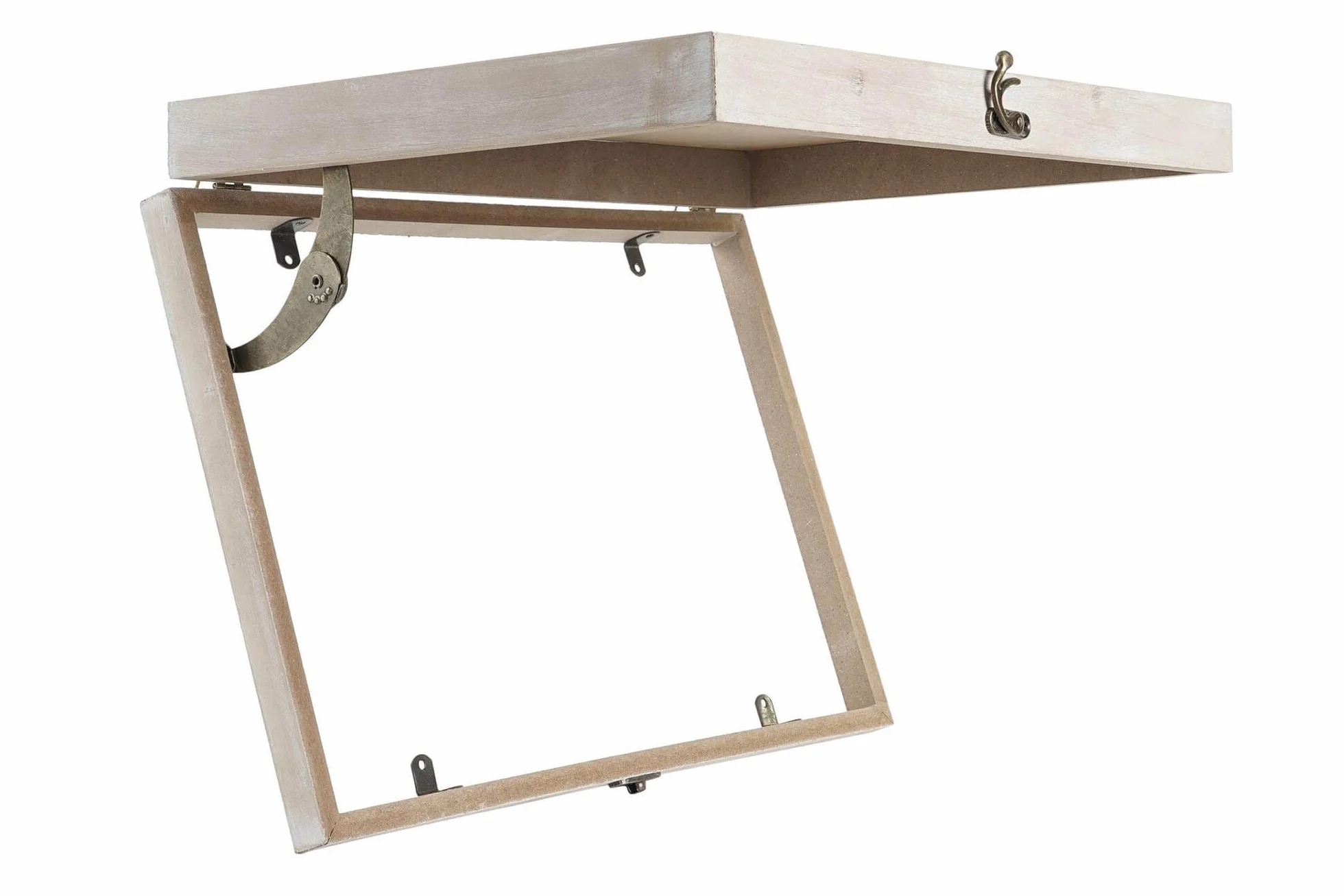 Tapa Contador de luz o cubrecontador electricos de Madera Home Corazon Rojo de 46x6x32 cm, Cubre Contador para Entrada Pasillo (Home Corazon Rojo)