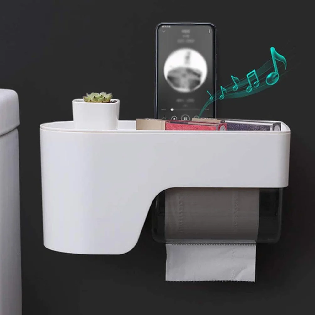 XYNSNDB Portarrollos de Papel higiénico, instalación de perforación, portarrollos de Papel higiénico Impermeable, Almacenamiento para baño, Cocina, Sala de Estar