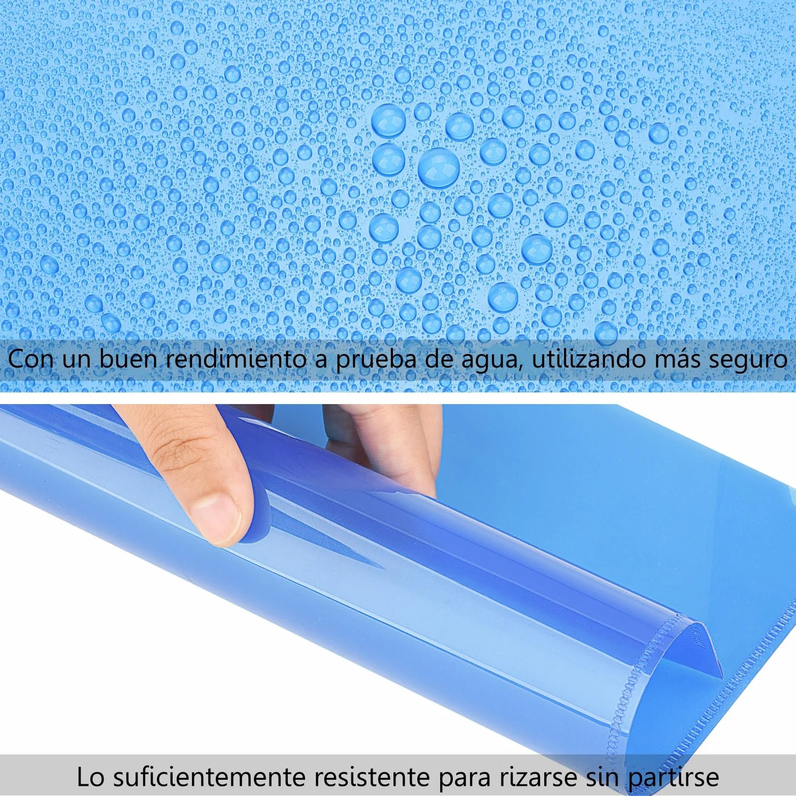 ZCZN Carpetas Plastico A4 42 Unidades Archivo Portadocumentos 31 x 22 cm Transparente