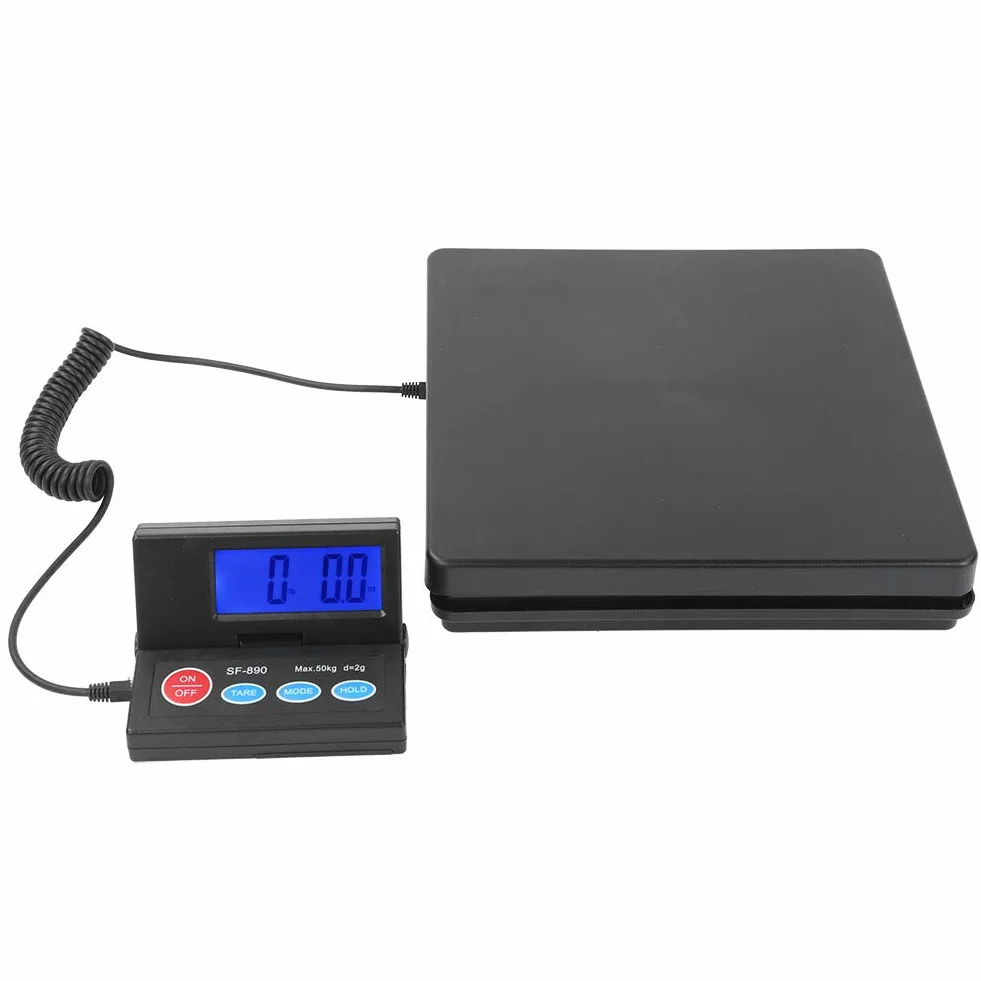 Báscula digital industrial 50 kg precisión 2 g pantalla externa