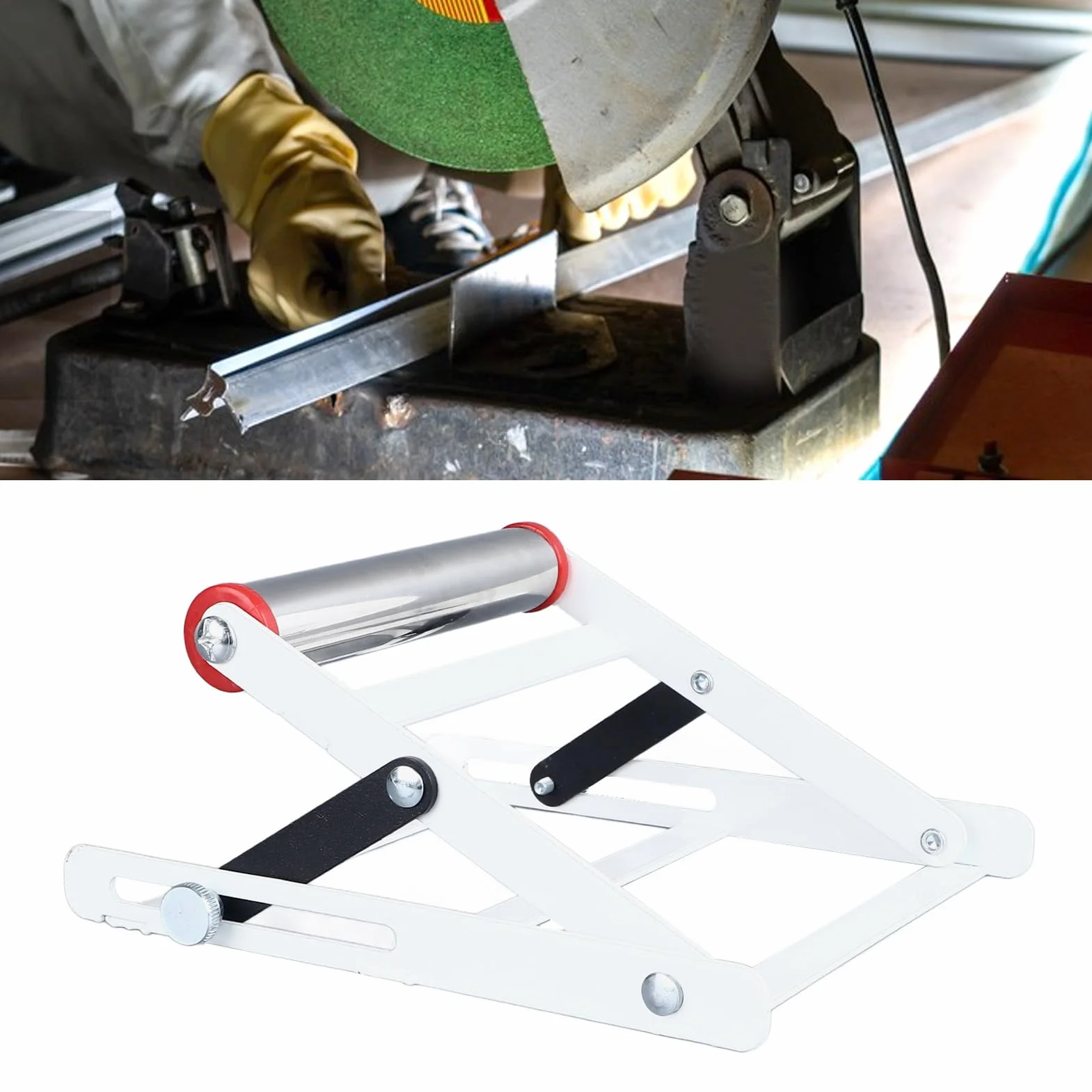 Ausla Marco Soporte para Cortadora Acero Inoxidable Ajustable Plegable 2 Piezas