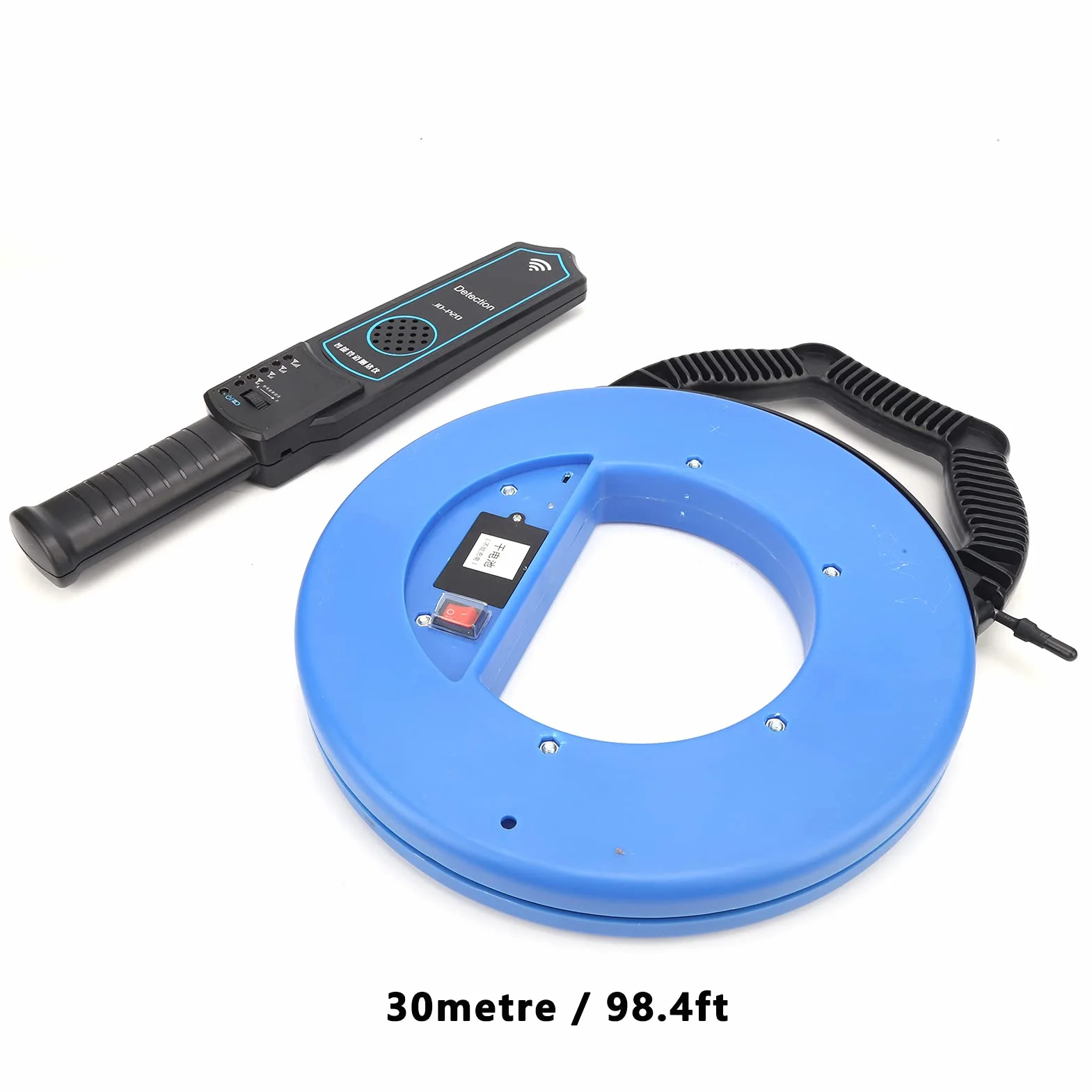 Detector de Obstrucción de Línea 30m, Detector de Fugas de Agua Subterránea Localizador de Bloqueo de Tuberías para Tuberías de Agua de PVC Metálico