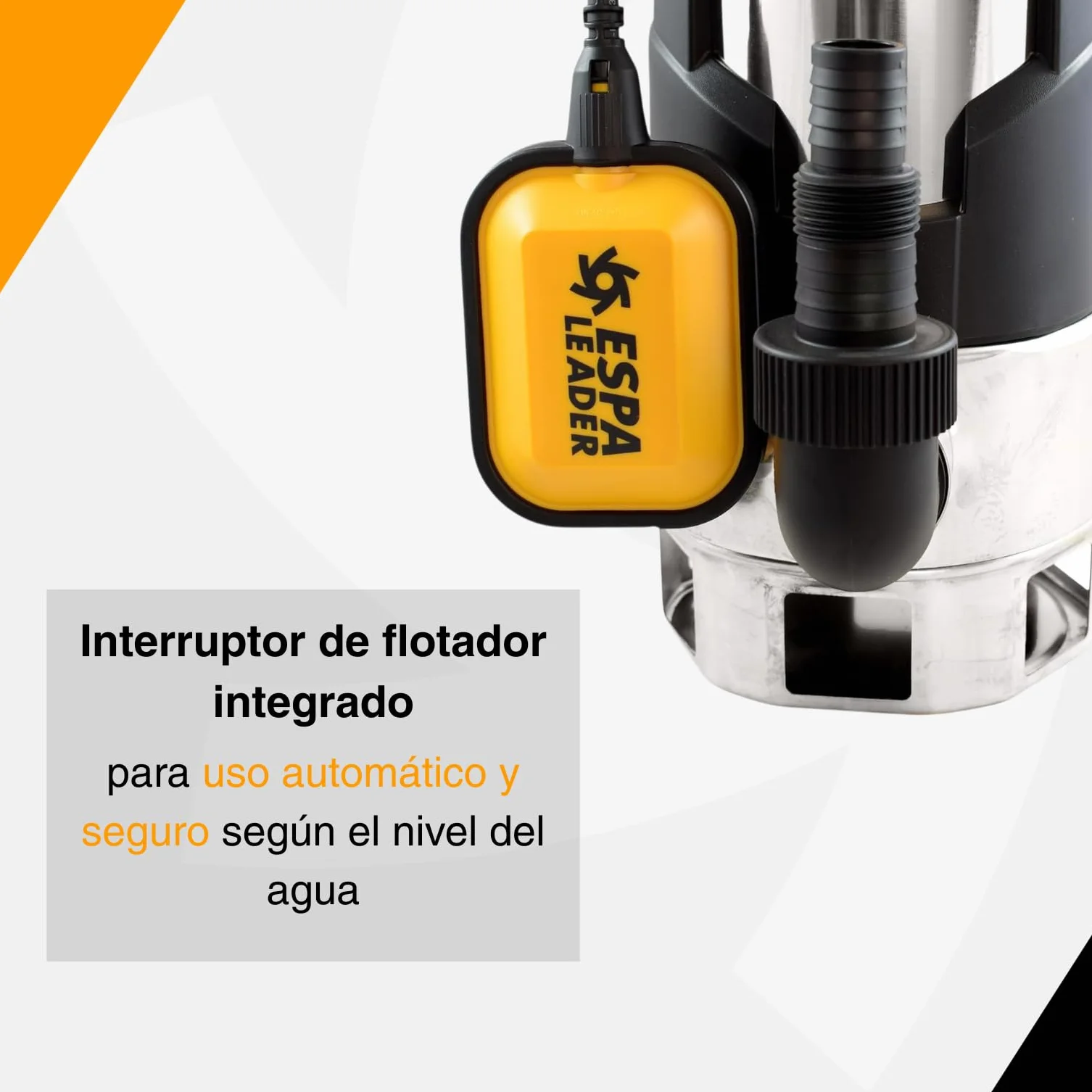 ESPA LEADER Bomba Sumergible BISA V 1100S M Acero Inoxidable 18000 l/h 8m 10m Cable