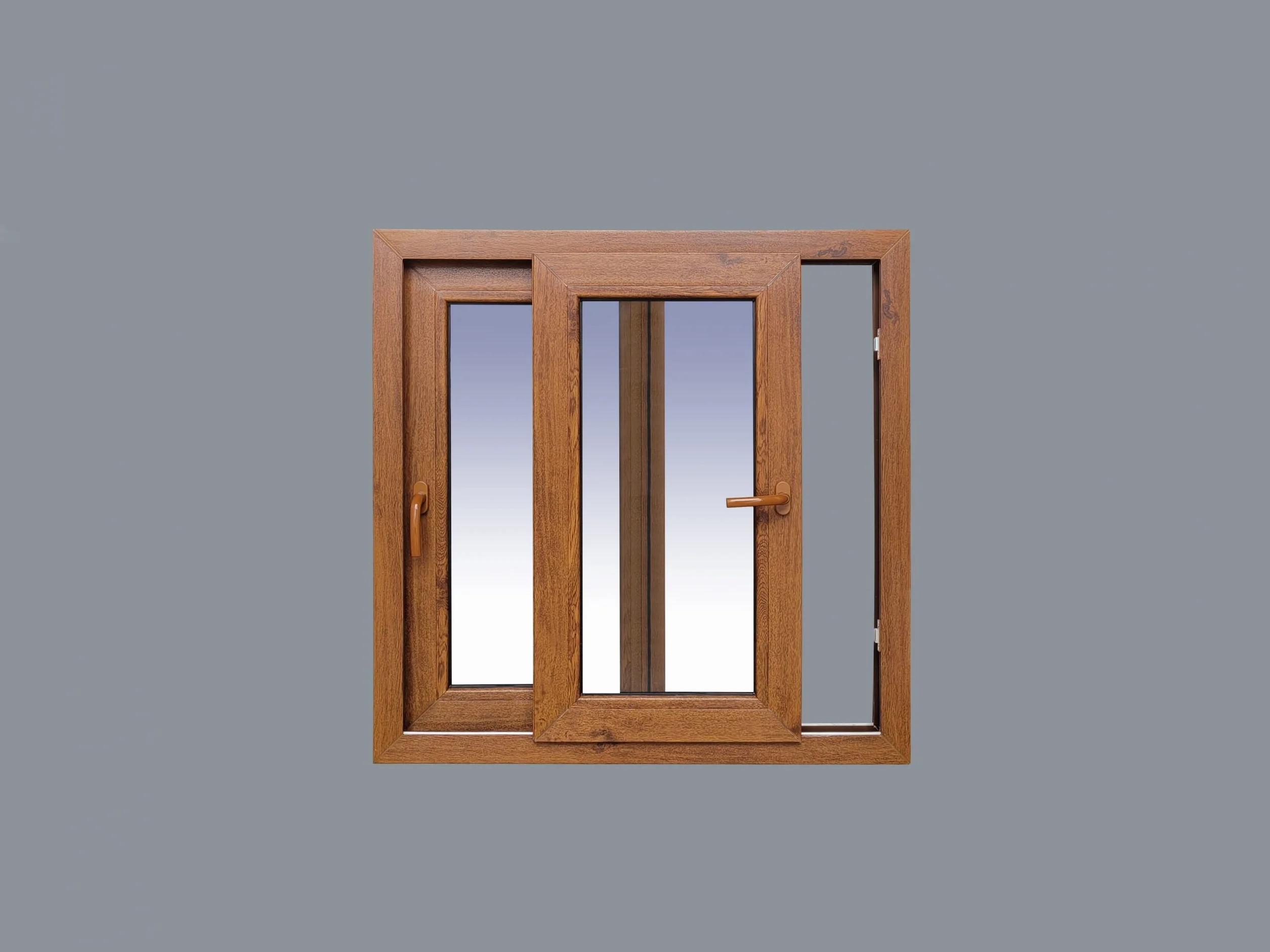 Ventanastock Ventana PVC 1000x1000 Corredera 2 hojas COLOR ROBLE