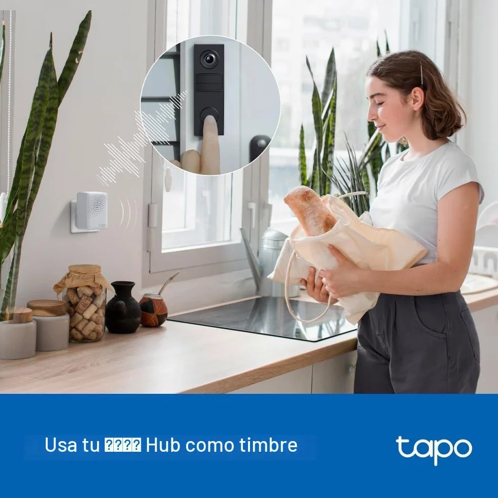 Tapo D205 Videoportero 2K 3 MP Campo de visión 160° detección AI IP54 Batería 5200 mAh USB-C
