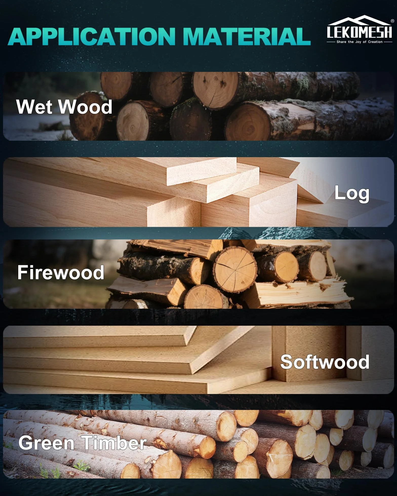 Hojas de sierra alternantes de dientes japoneses de 380 mm, 4 unidades, hojas de sierra de poda de madera de borde curvo 6TPI para podar árboles, cortar madera, cuchillas de sable Cr-V.