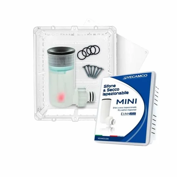 Kit sifón a seco Mini inspeccionable con caja ClimaPlus