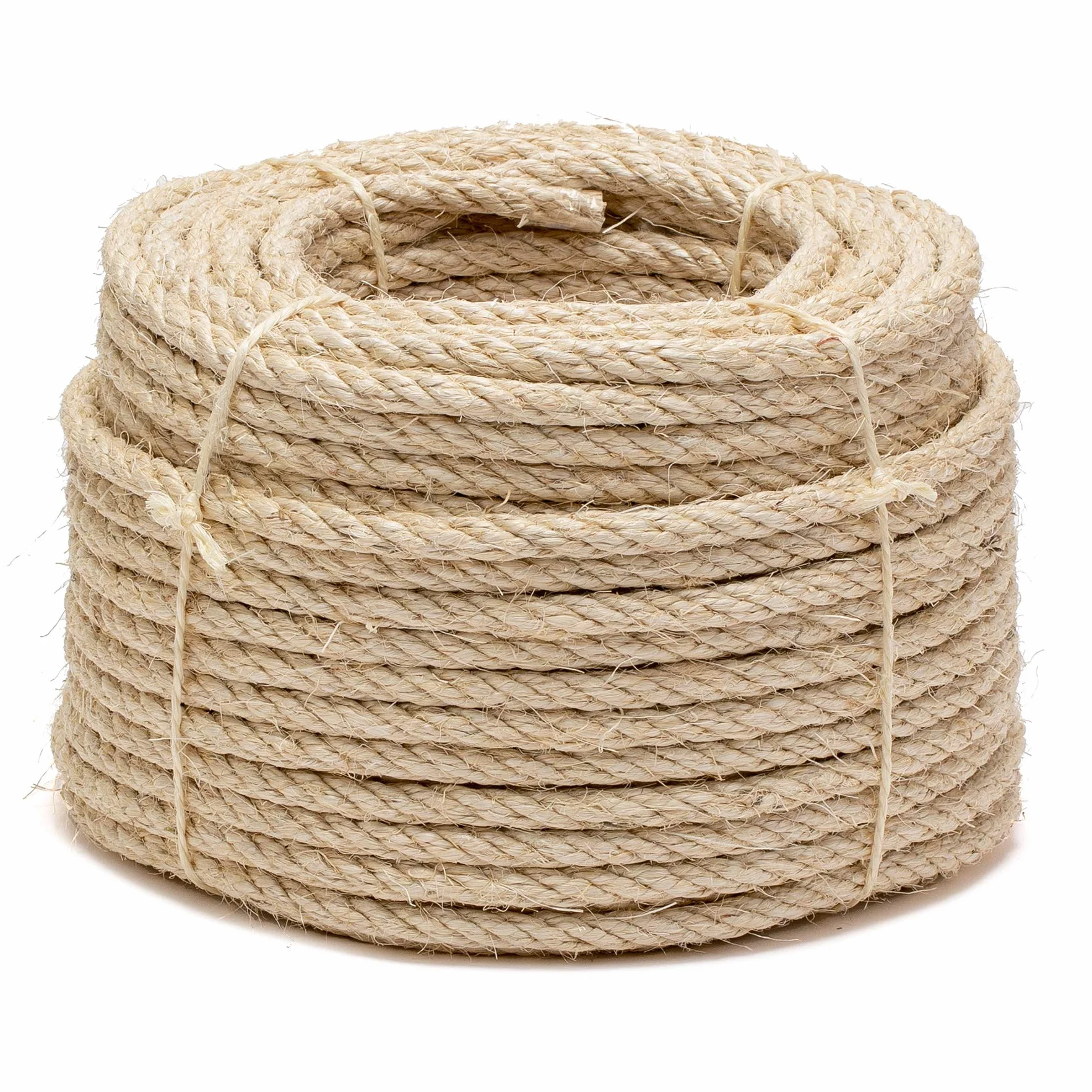 La cordeline - Cuerda de sisal natural, diámetro de 10 mm, 50 m, cuerda para árbol de gatos, bricolaje, cuerda de jardín